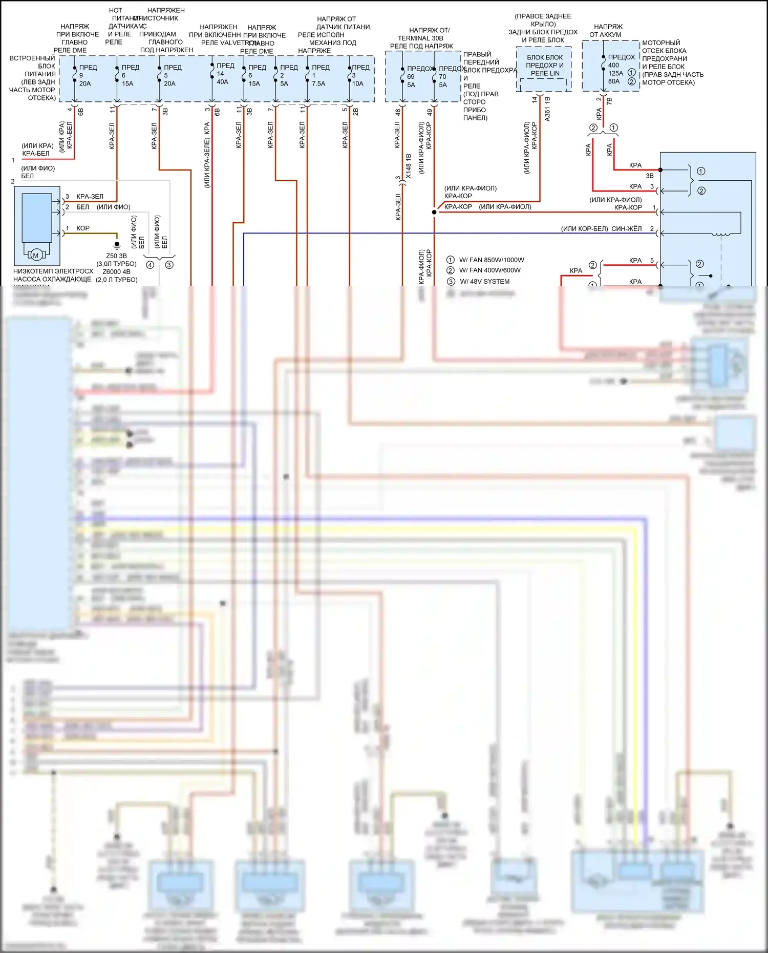 X3 BMW G01 рестайлинг (2021-2024): Электросхема климат контроля (5 из 5) 