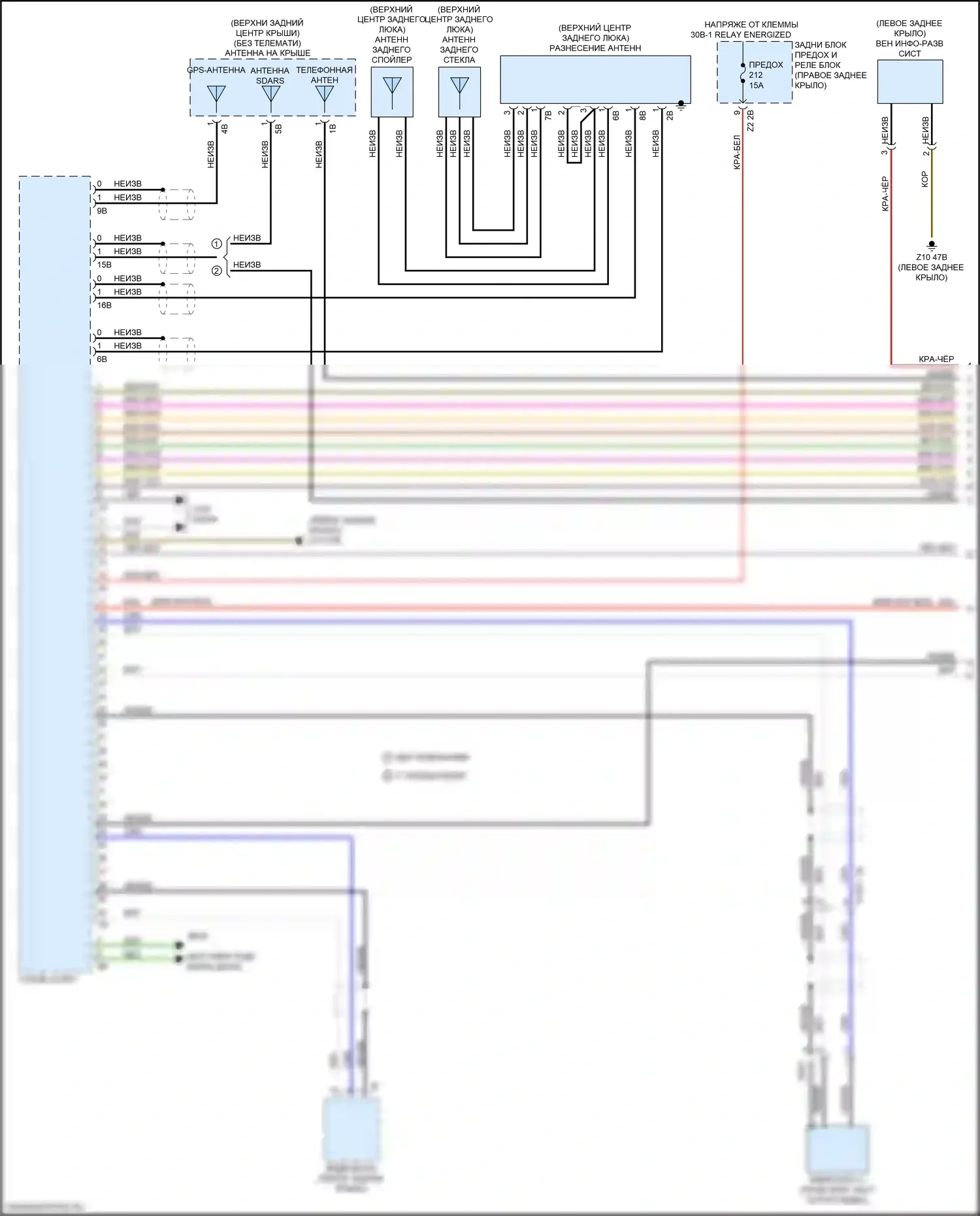 X3 BMW G01 рестайлинг (2021-2024): Электросхема навигации, с магнитолой hifi, без активного звукового оформления (1 из 5) 
