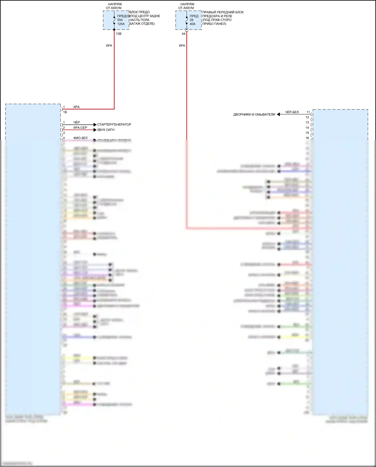 X3 BMW G01 (2017-2021): Электросхема блоков управления кузовом (1 из 4) 