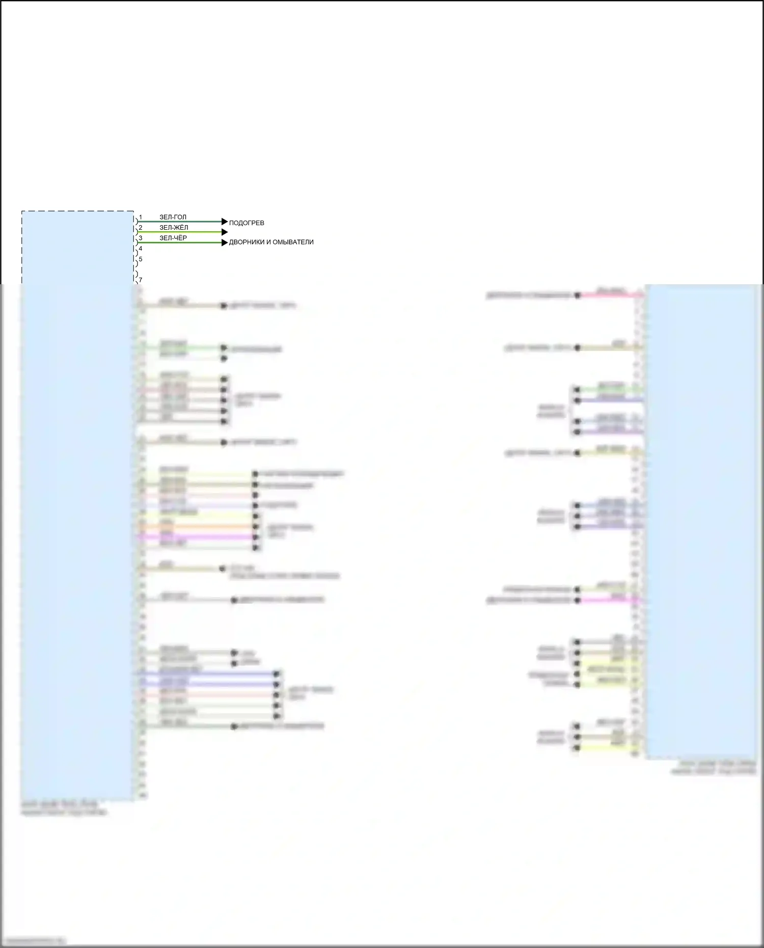 X3 BMW G01 (2017-2021): Электросхема блоков управления кузовом (2 из 4) 