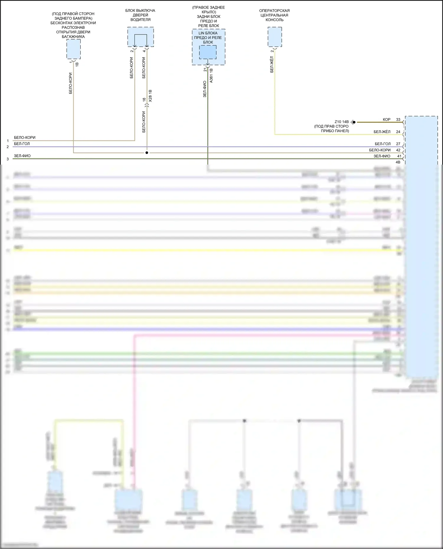 X3 BMW G01 (2017-2021): Can шина электросхема (9 из 9) 