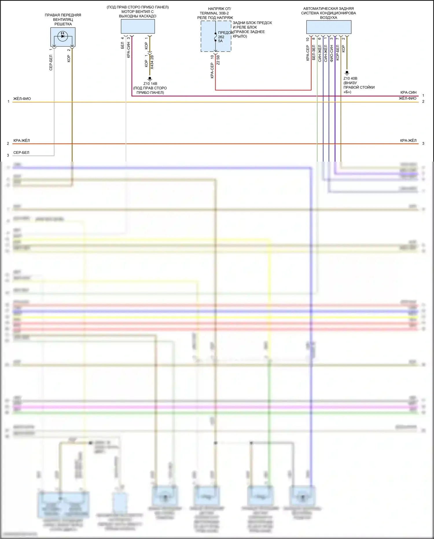 X3 BMW G01 (2017-2021): Электросхема климат контроля (2 из 5) 