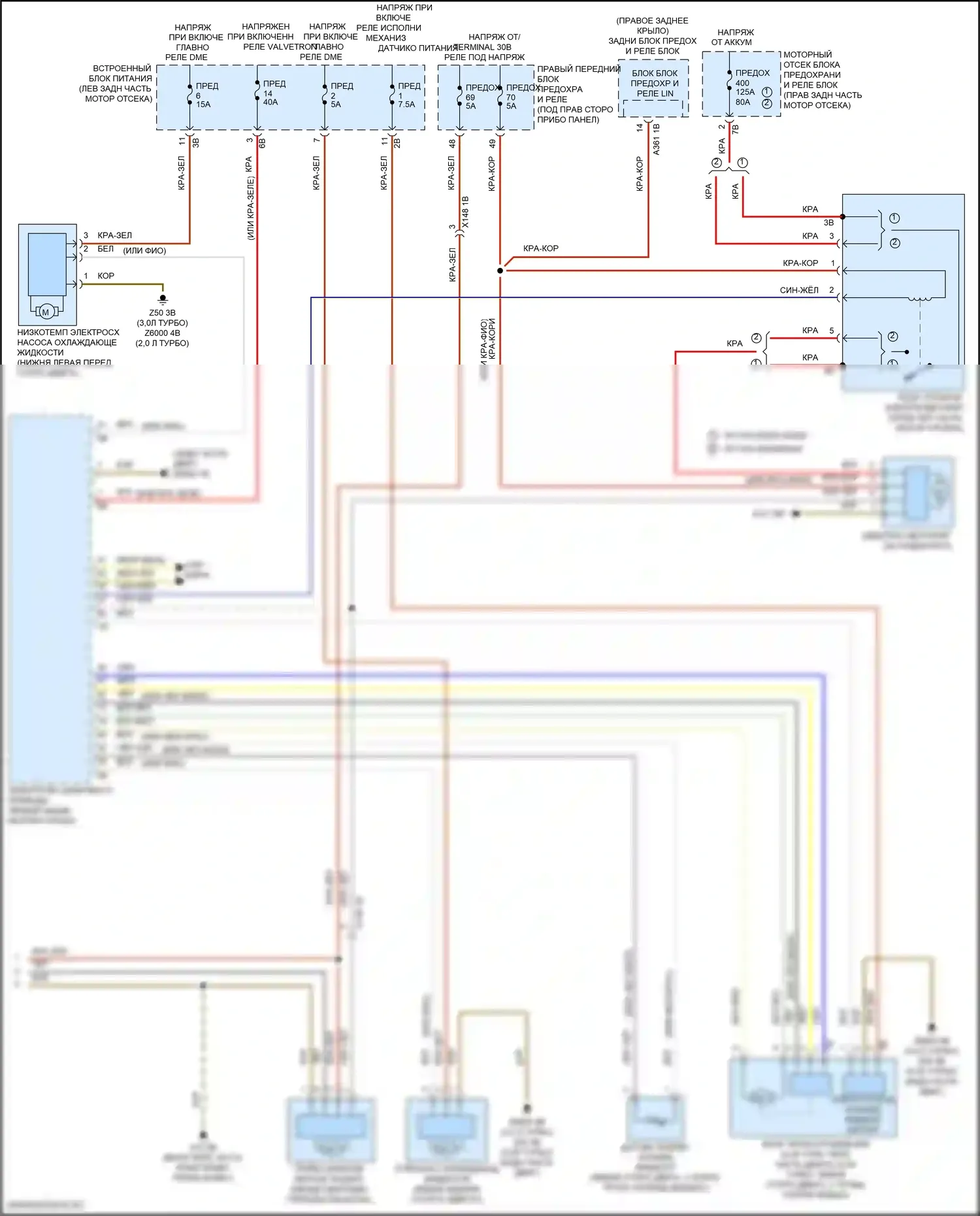 X3 BMW G01 (2017-2021): Электросхема климат контроля (5 из 5) 