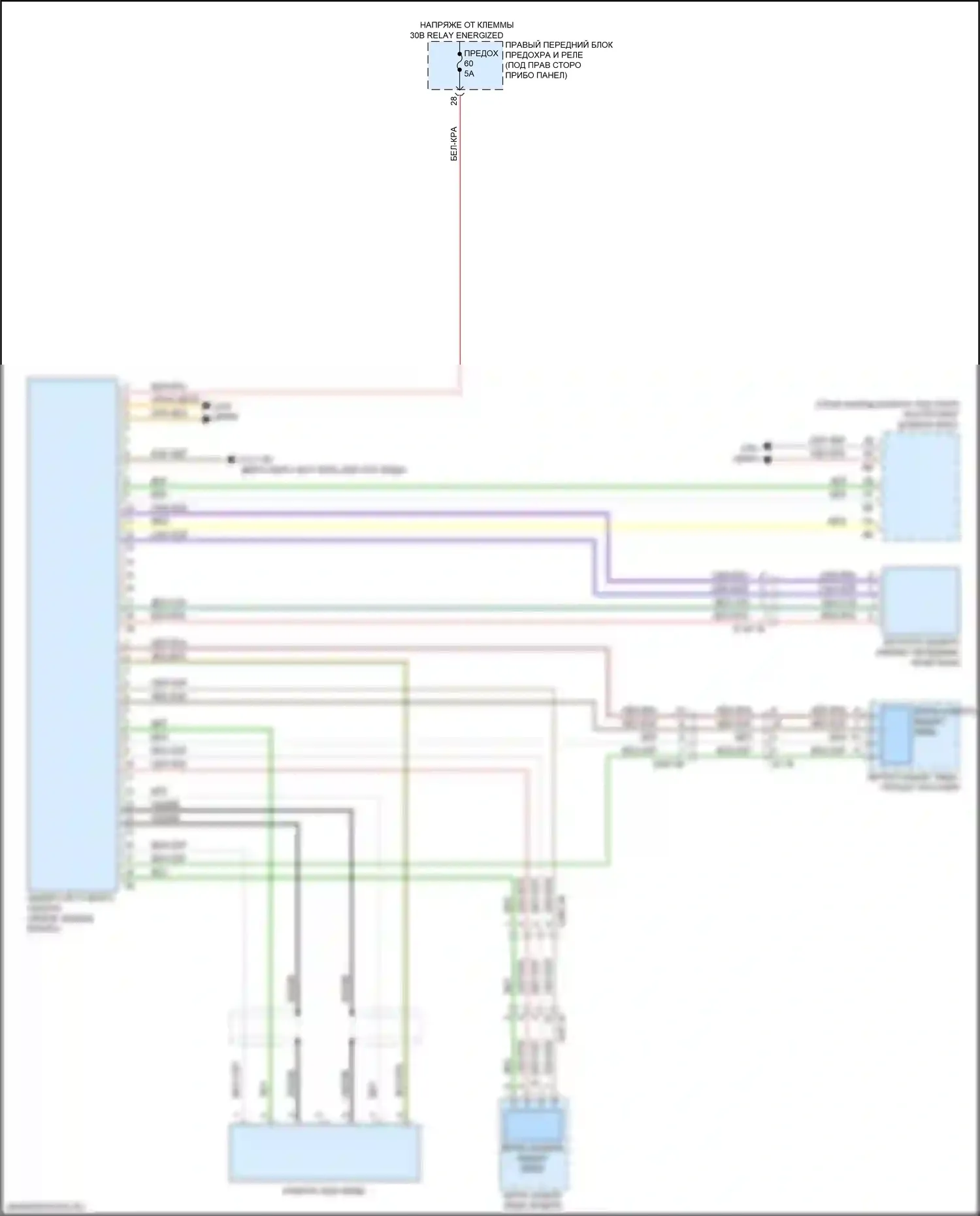 X3 BMW G01 (2017-2021): Электросхема камеры кругового обзора 