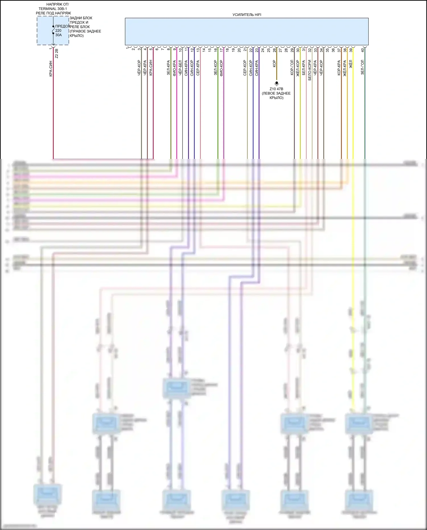 X3 BMW G01 (2017-2021): Электросхема навигации, с магнитолой hifi, без активного звукового оформления (3 из 5) 