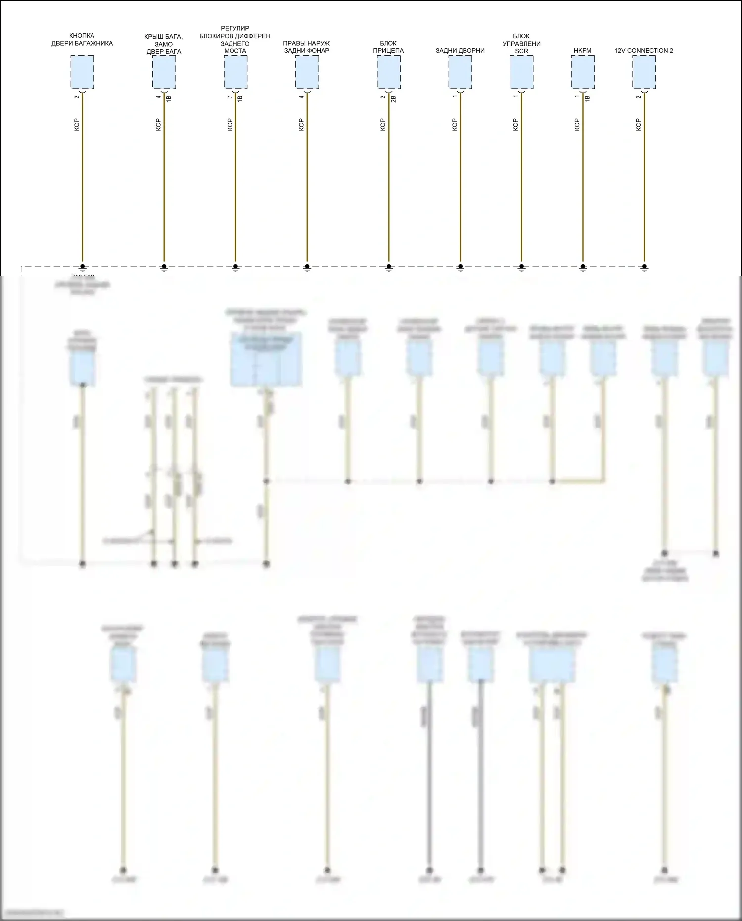 X3 BMW G01 (2017-2021): Электросхема распределения массы (7 из 7) 