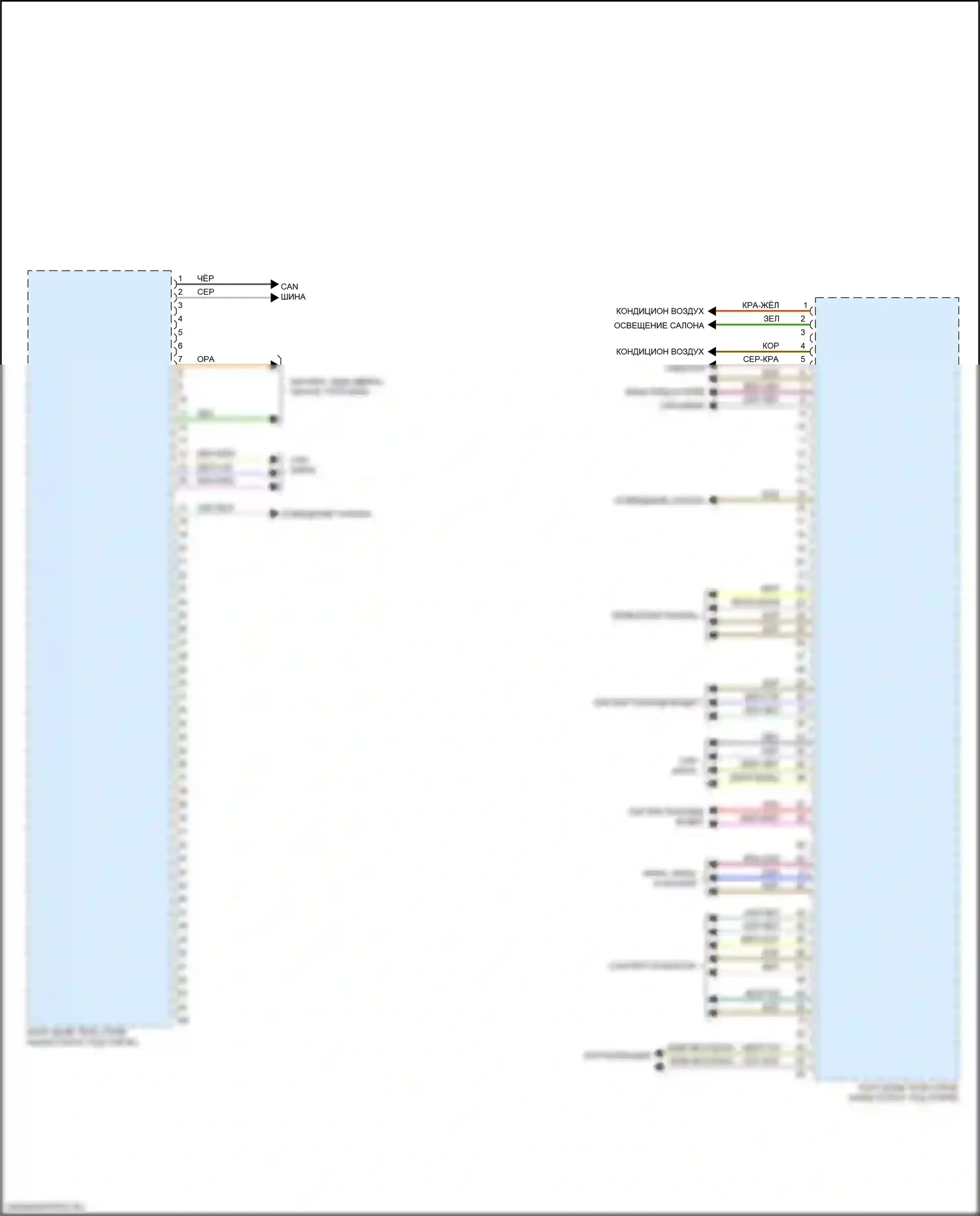 X4 M BMW F98 рестайлинг (2021-2024): Электросхема блоков управления кузовом (3 из 4) 