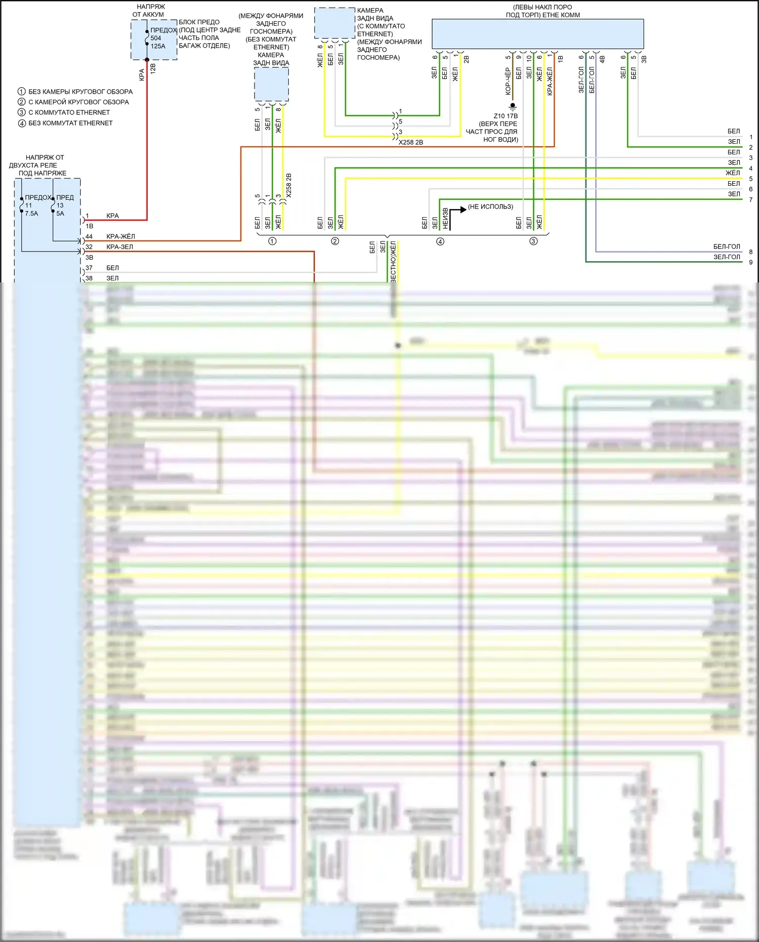 X4 M BMW F98 рестайлинг (2021-2024): Can шина электросхема (1 из 9) 