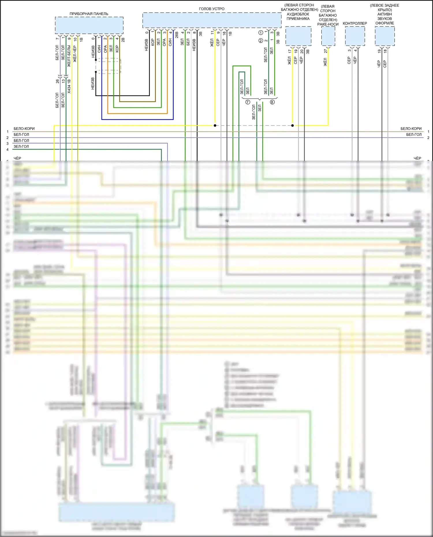 X4 M BMW F98 рестайлинг (2021-2024): Can шина электросхема (4 из 9) 