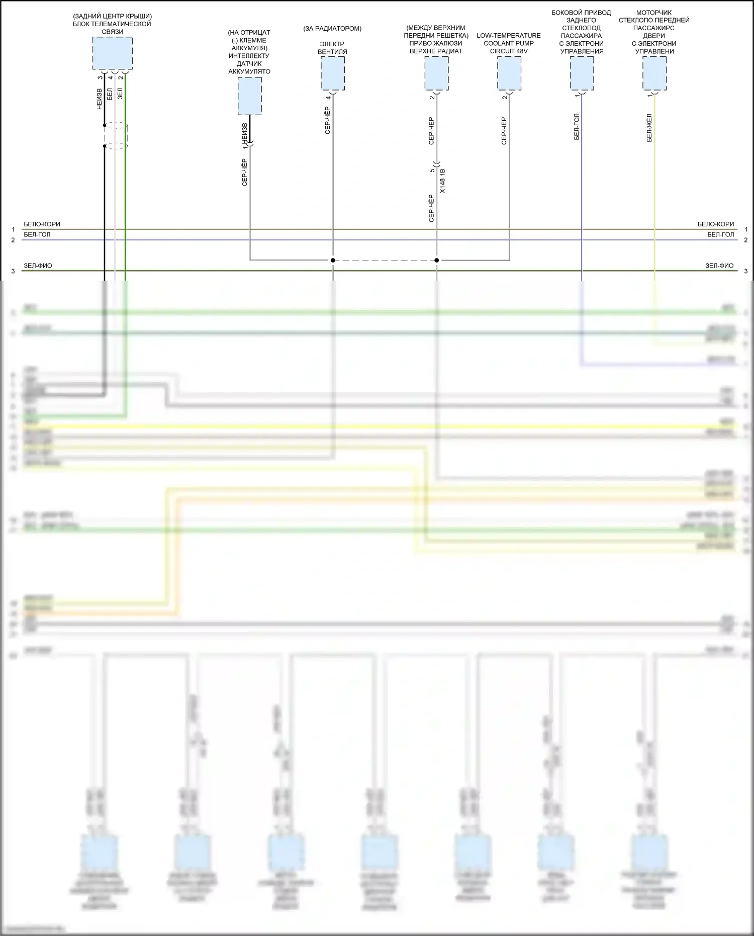 X4 M BMW F98 рестайлинг (2021-2024): Can шина электросхема (7 из 9) 