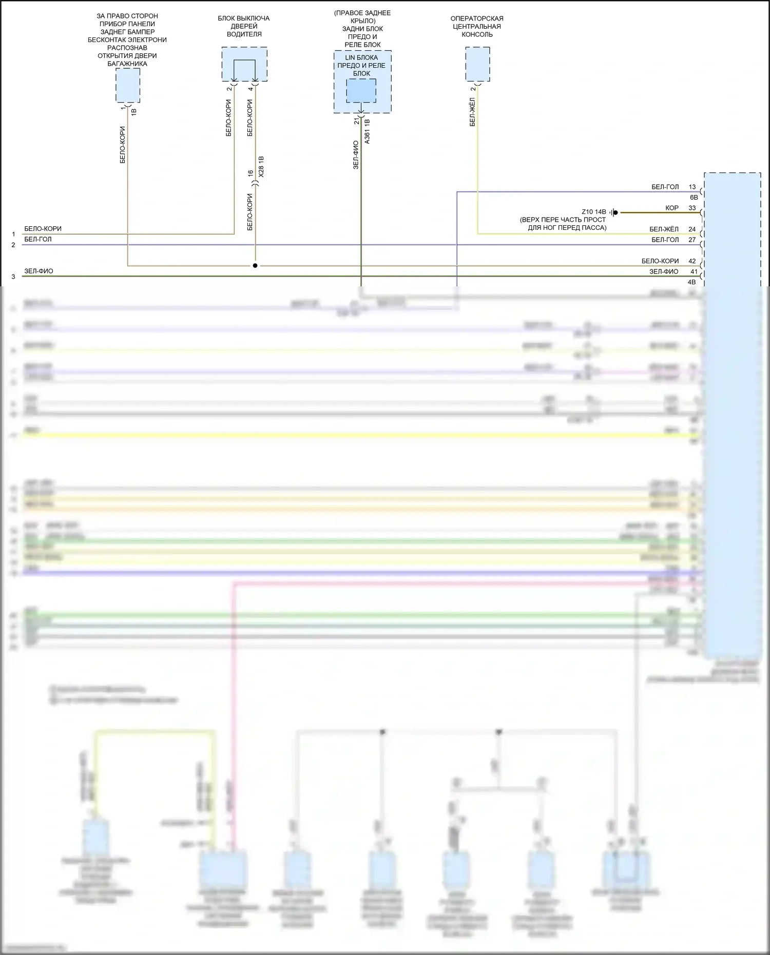 X4 M BMW F98 рестайлинг (2021-2024): Can шина электросхема (9 из 9) 