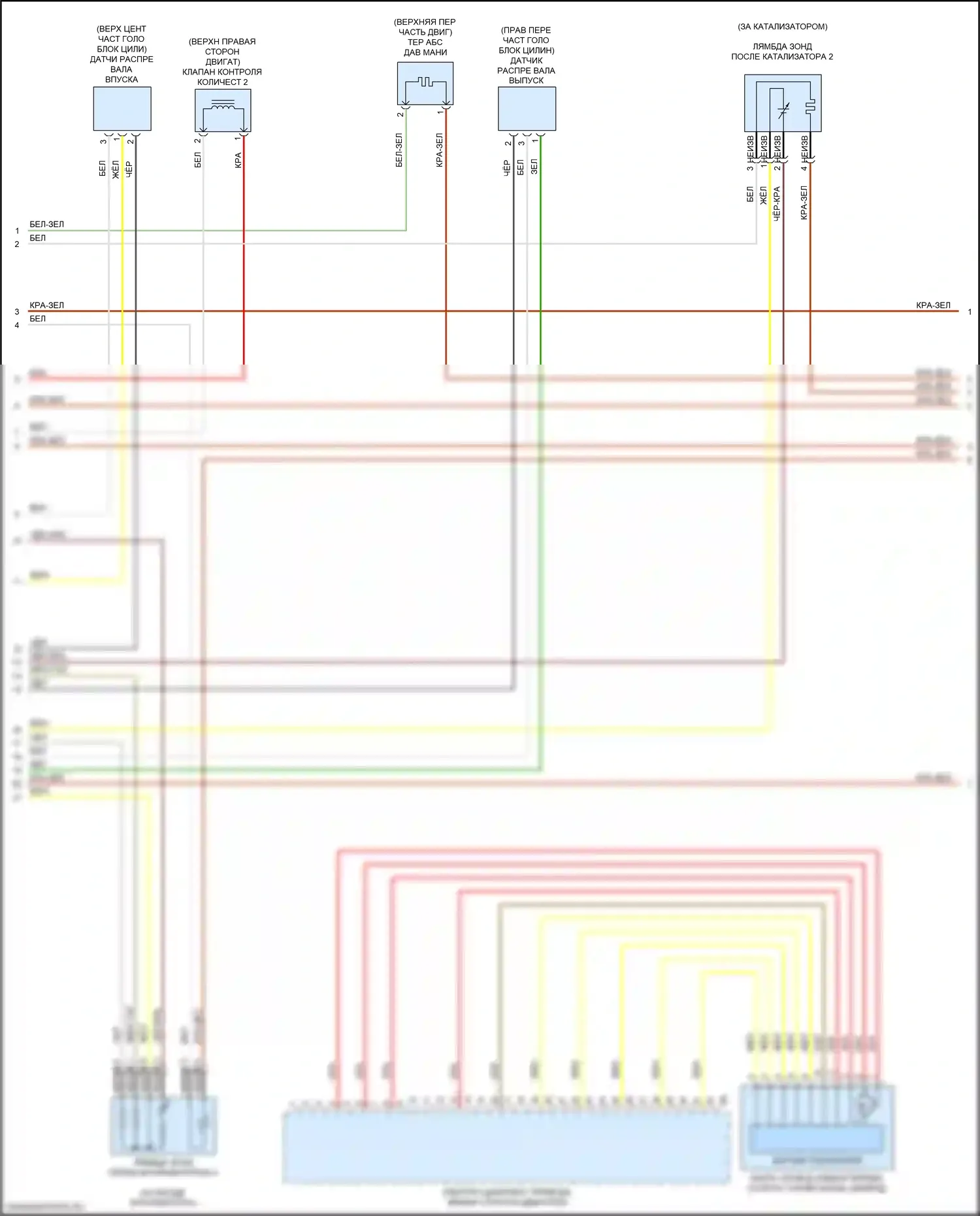 X4 M BMW F98 рестайлинг (2021-2024): Электросхема двигателя 3,0л турбо (2 из 7) 