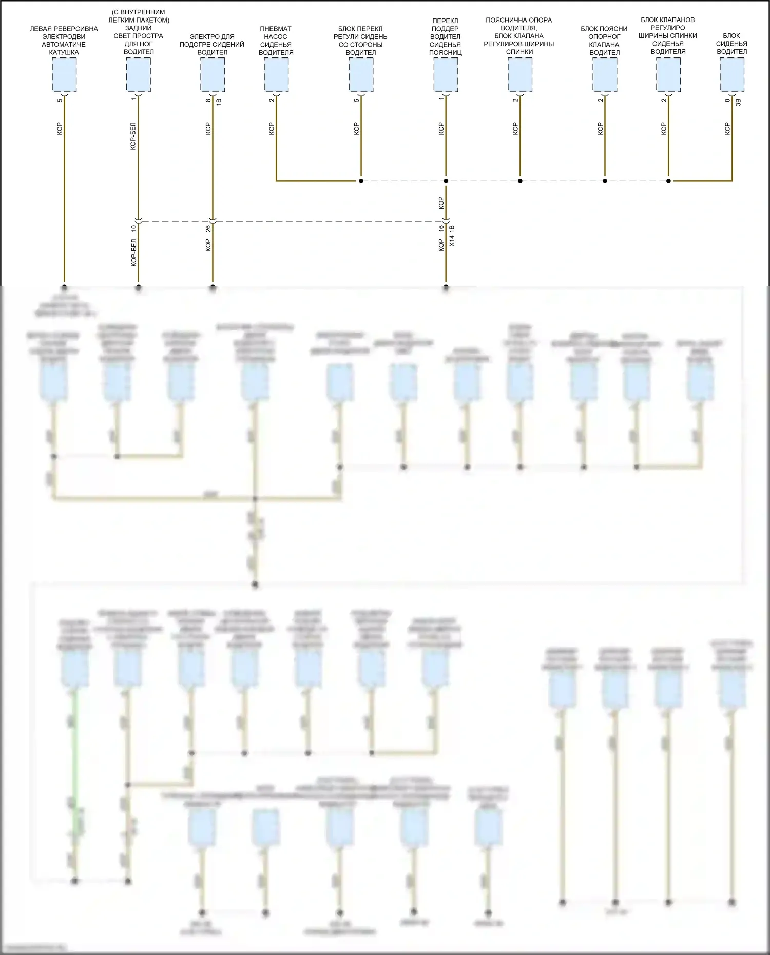 X4 M BMW F98 рестайлинг (2021-2024): Электросхема разводки массы (5 из 7) 