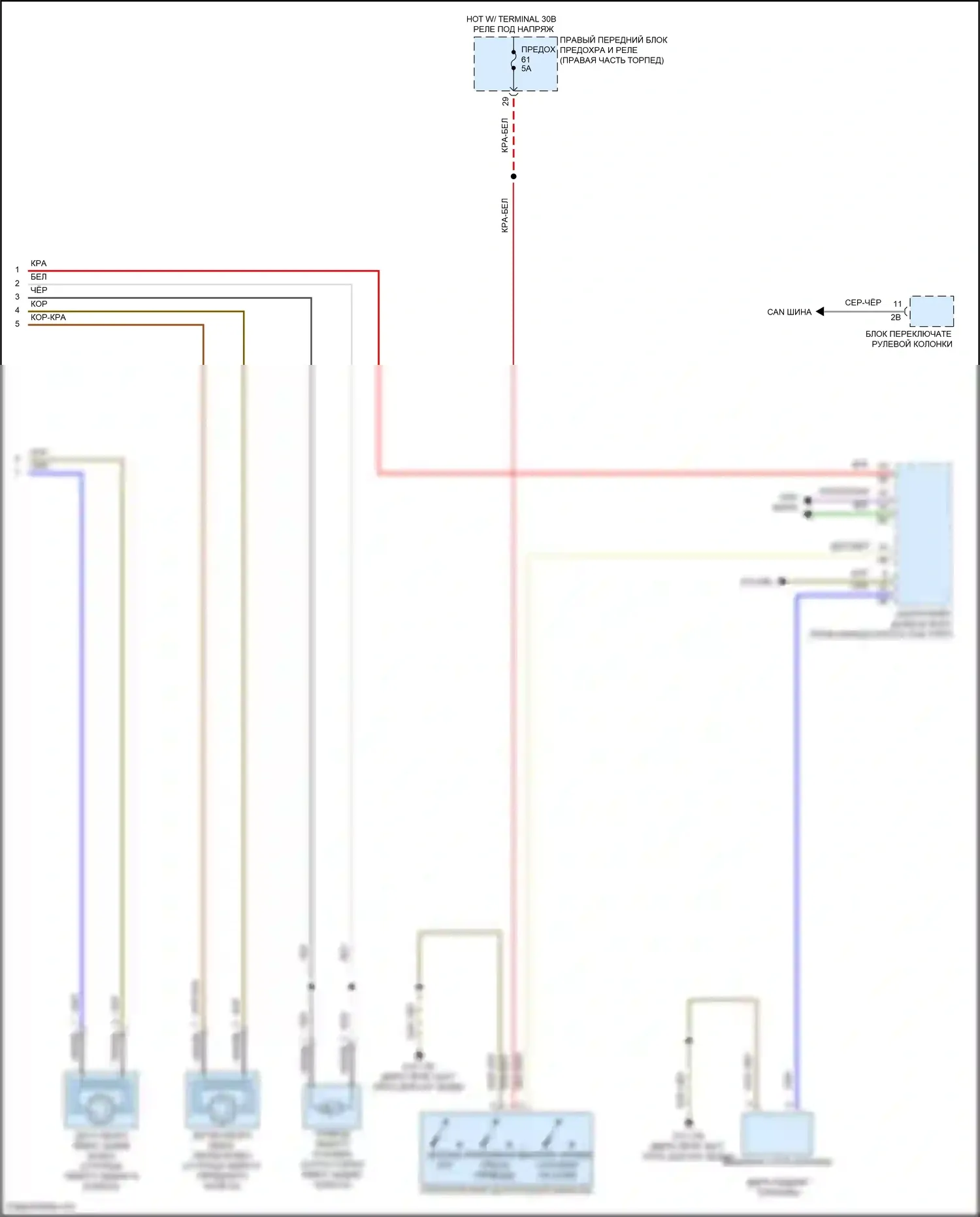 X4 M BMW F98 (2019-2021): Антиблокировочная система abs электросхема (2 из 2) 