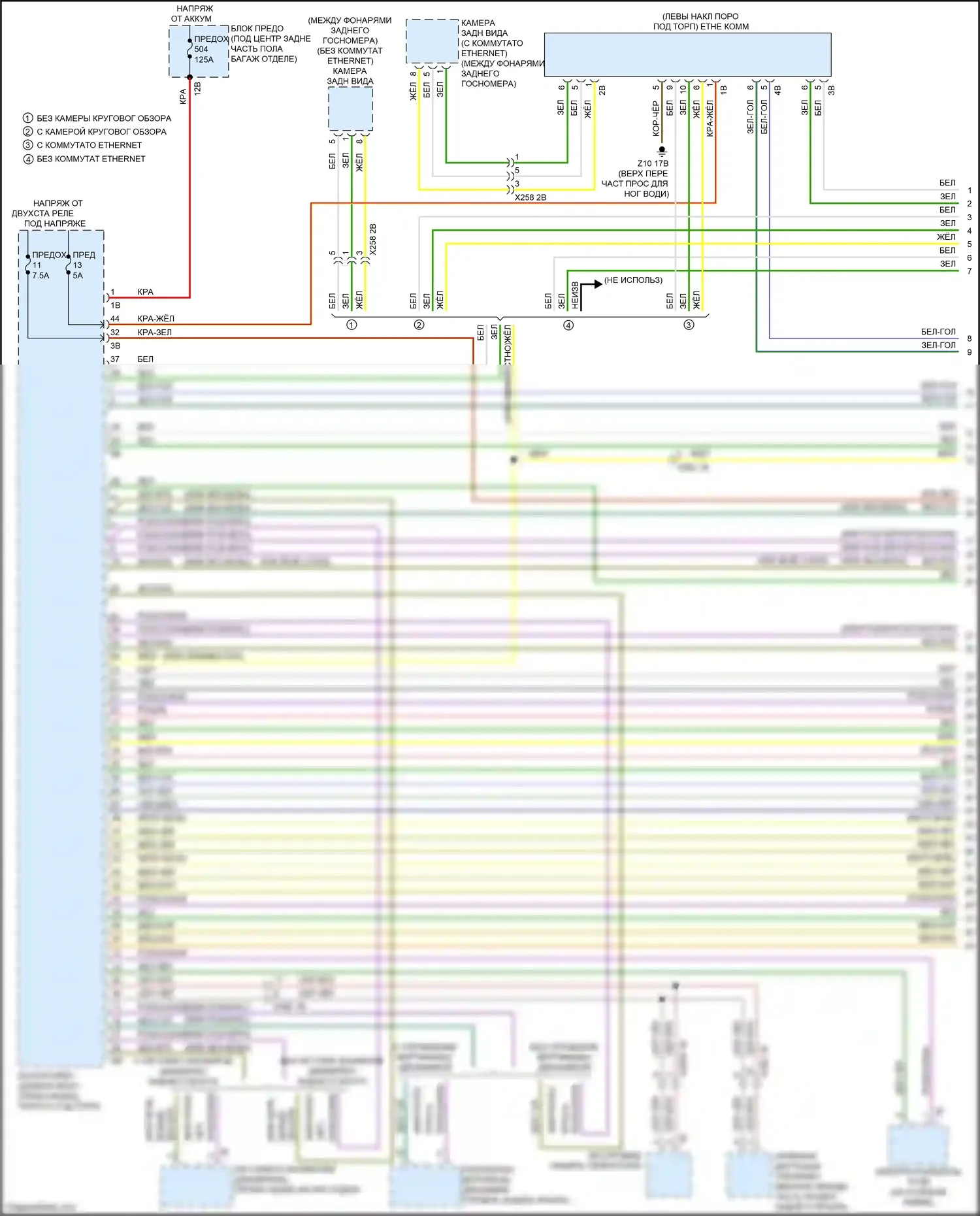 X4 M BMW F98 (2019-2021): Can шина электросхема (1 из 9) 