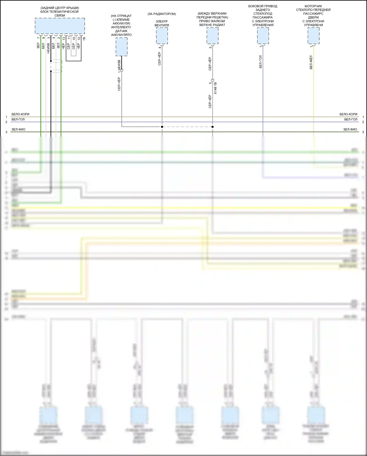 X4 M BMW F98 (2019-2021): Can шина электросхема (7 из 9) 