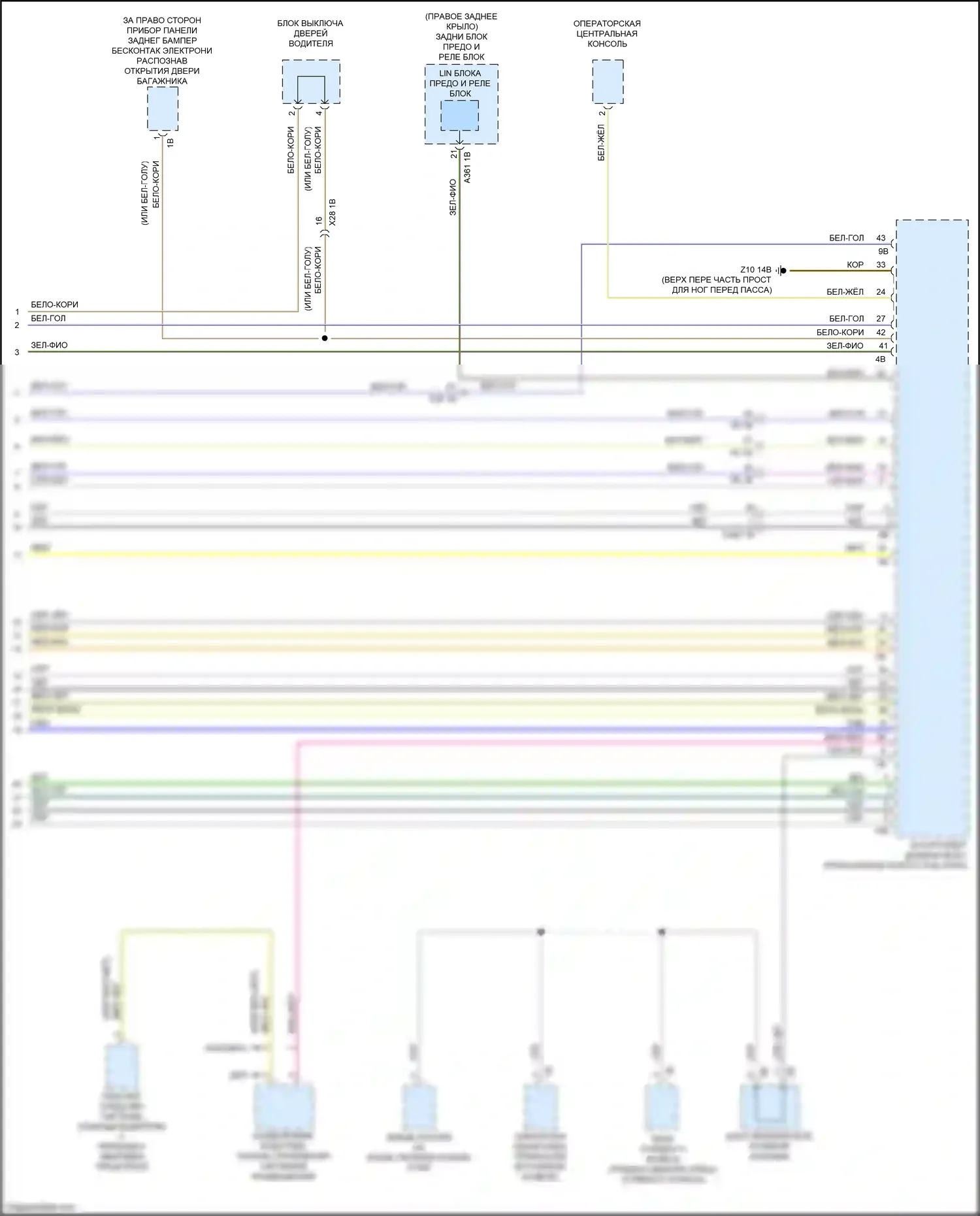 X4 M BMW F98 (2019-2021): Can шина электросхема (9 из 9) 