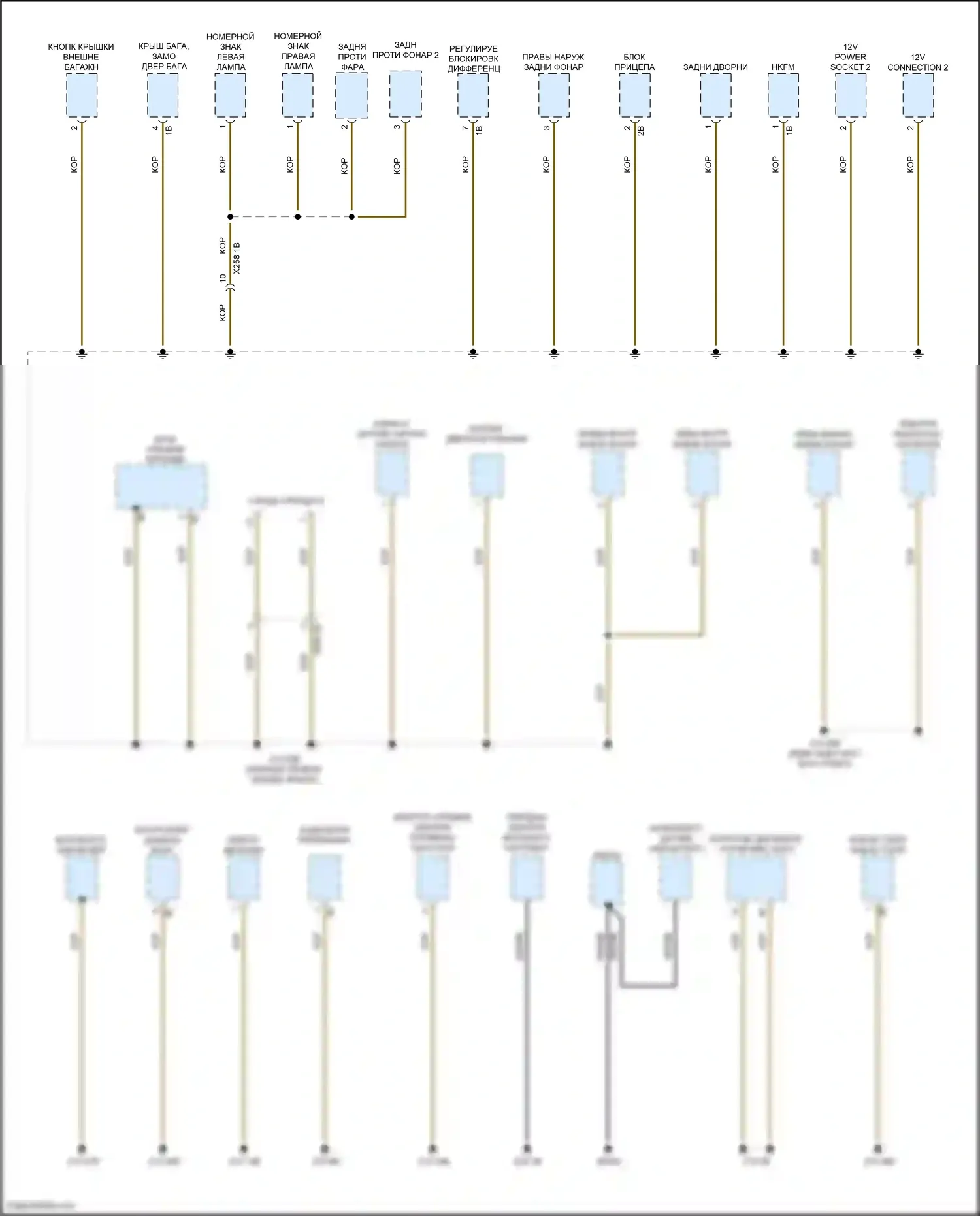 X4 M BMW F98 (2019-2021): Электросхема распределения массы (7 из 7) 