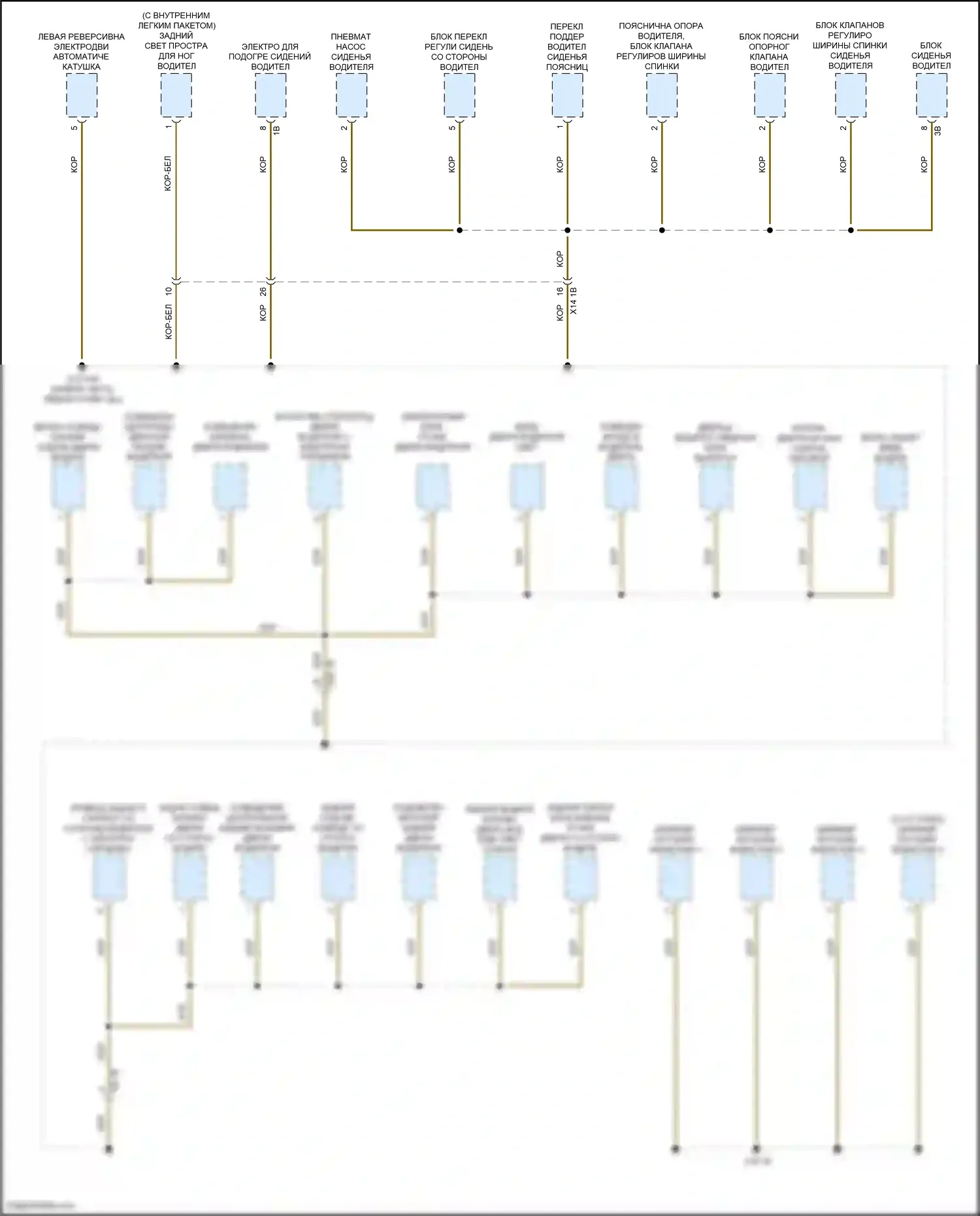 X4 M BMW F98 (2019-2021): Электросхема разводки массы (5 из 7) 