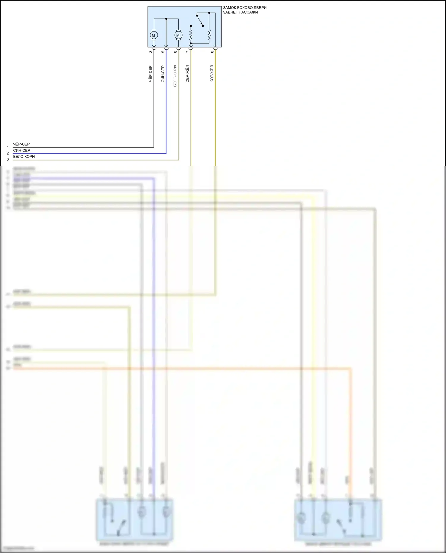 X4 M BMW F98 (2019-2021): Электросхема центрального замка (3 из 3) 