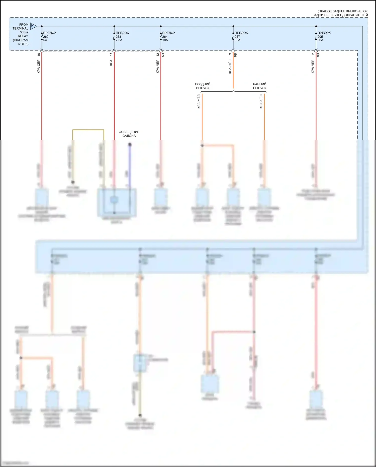 X4 BMW G02 рестайлинг (2021-2024): Электросхема блока предохранителей реле (8 из 8) 
