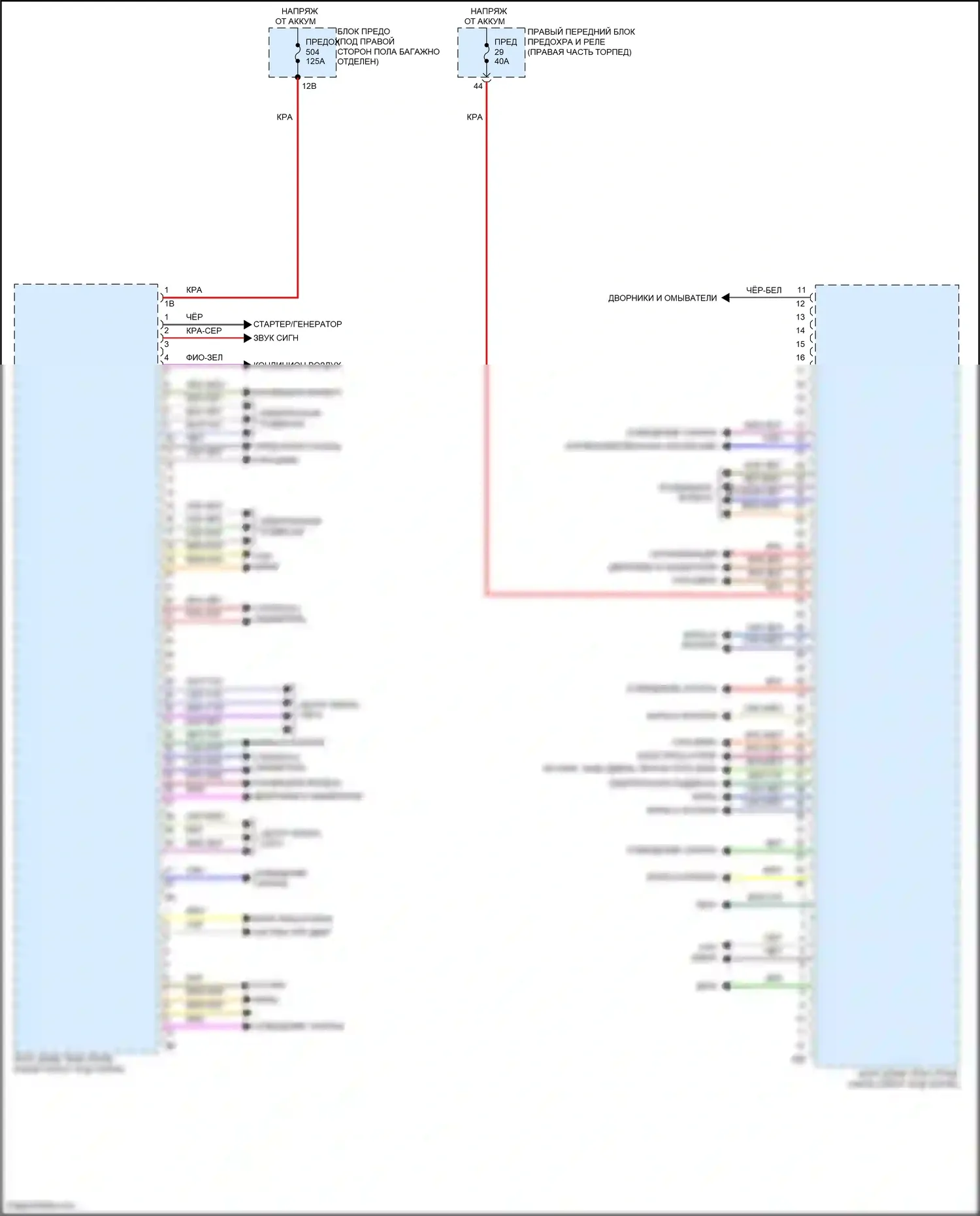 X4 BMW G02 рестайлинг (2021-2024): Электросхема блоков управления кузовом (1 из 4) 