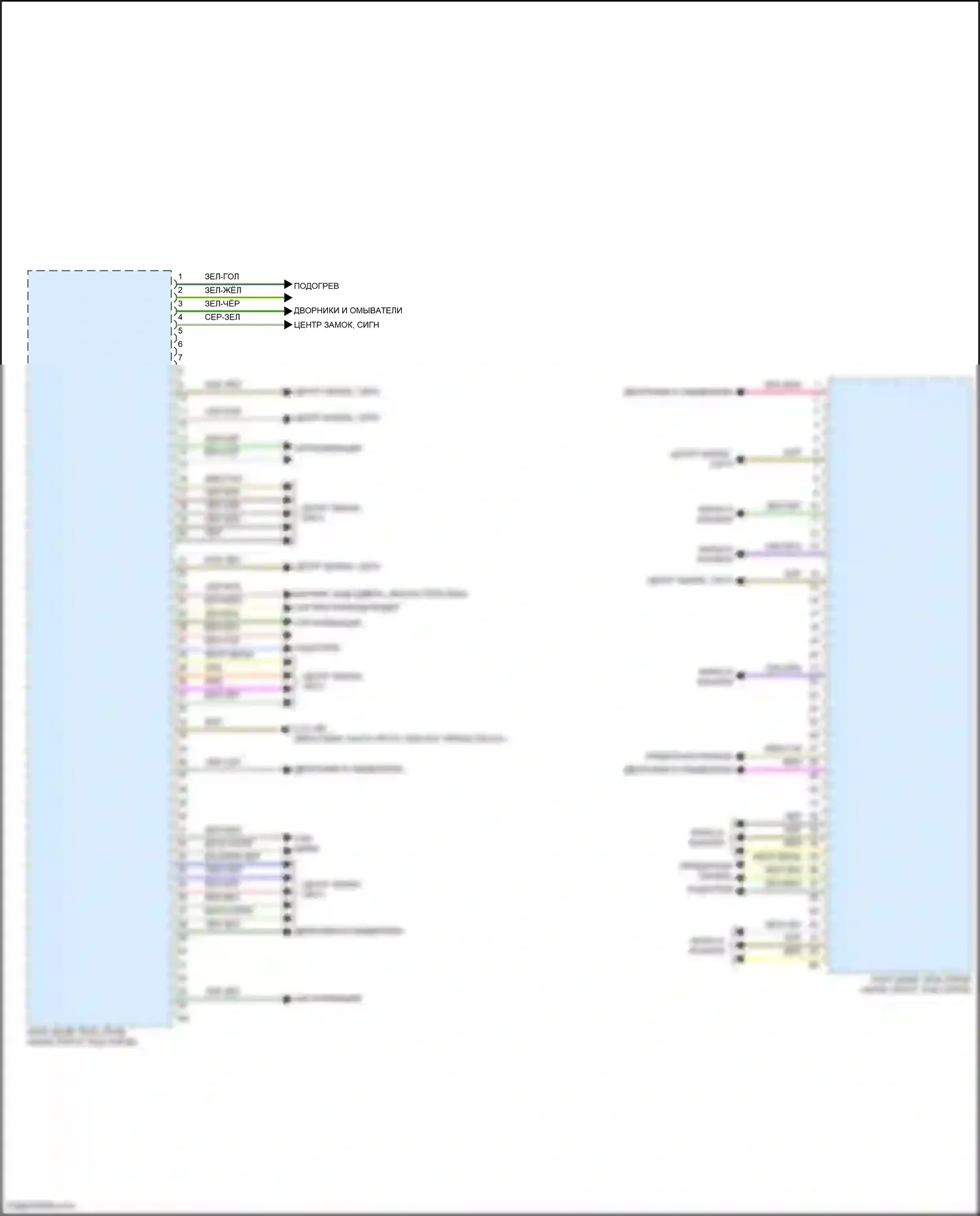 X4 BMW G02 рестайлинг (2021-2024): Электросхема блоков управления кузовом (2 из 4) 