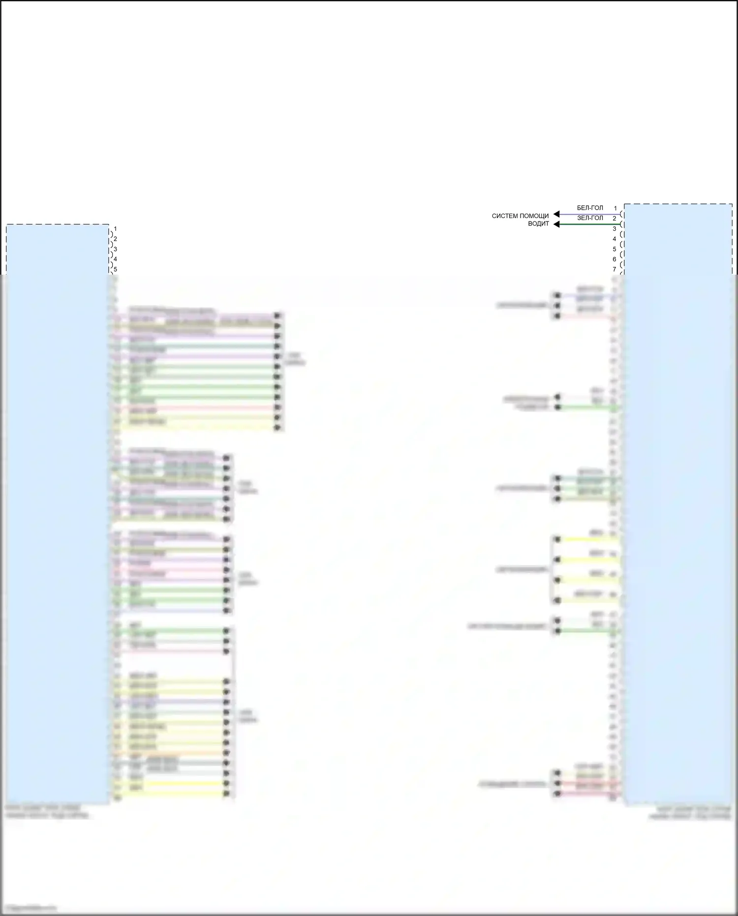 X4 BMW G02 рестайлинг (2021-2024): Электросхема блоков управления кузовом (4 из 4) 