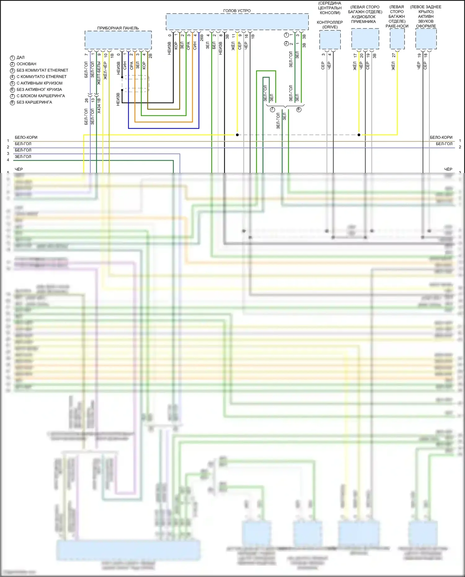 X4 BMW G02 рестайлинг (2021-2024): Can шина электросхема (4 из 9) 