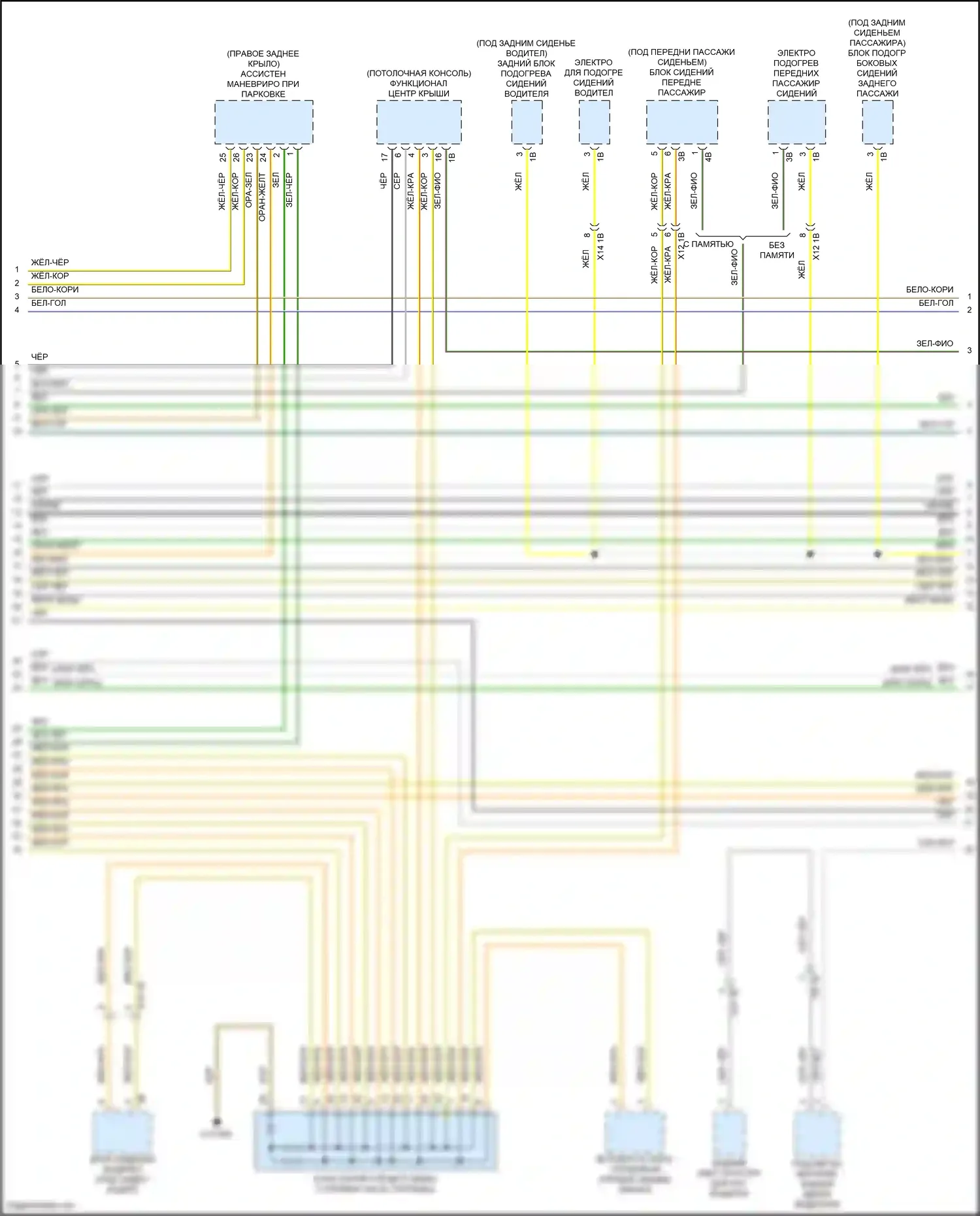 X4 BMW G02 рестайлинг (2021-2024): Can шина электросхема (6 из 9) 