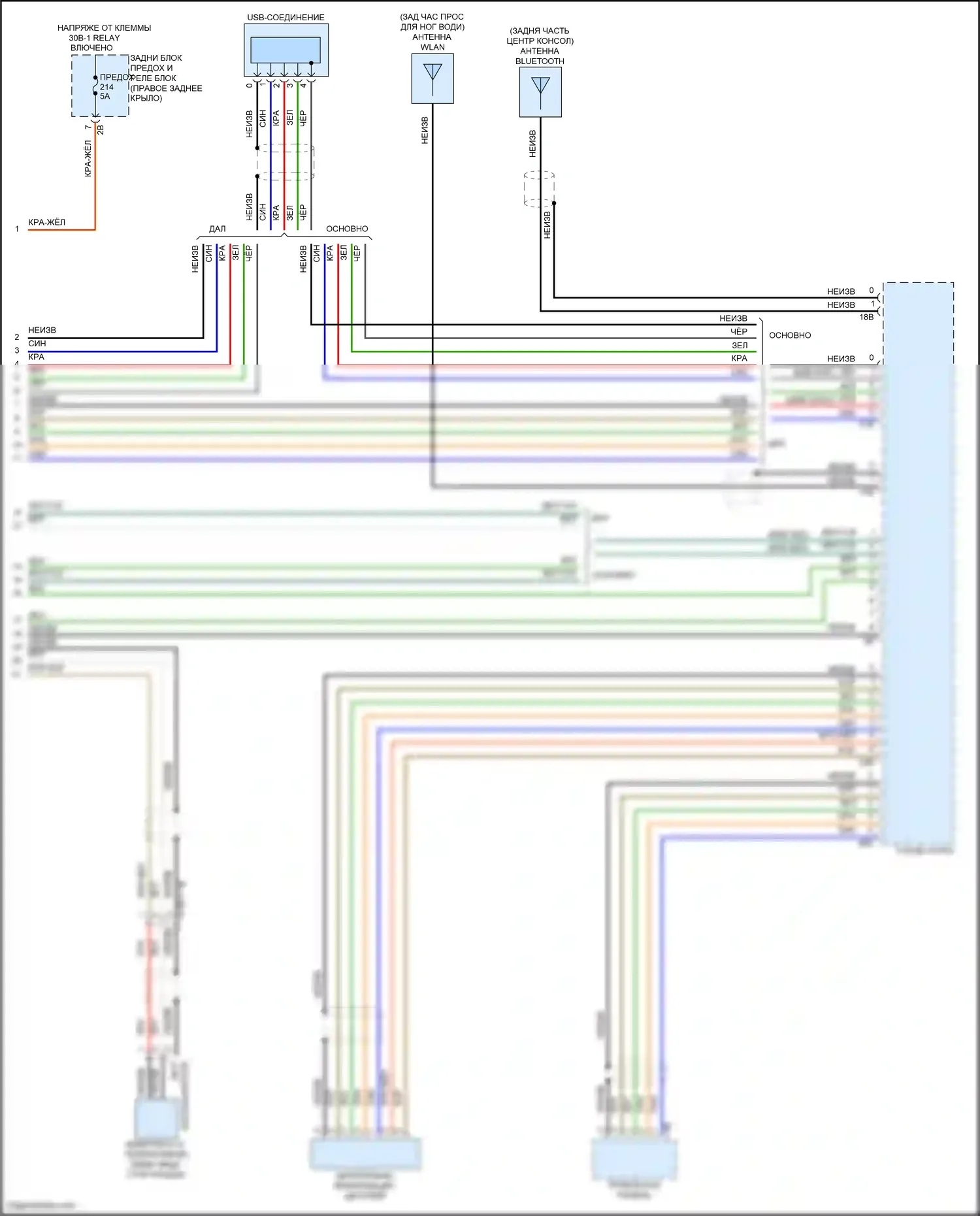 X4 BMW G02 рестайлинг (2021-2024): Базовая магнитола электросхема, без активного звукового оформления (4 из 4) 
