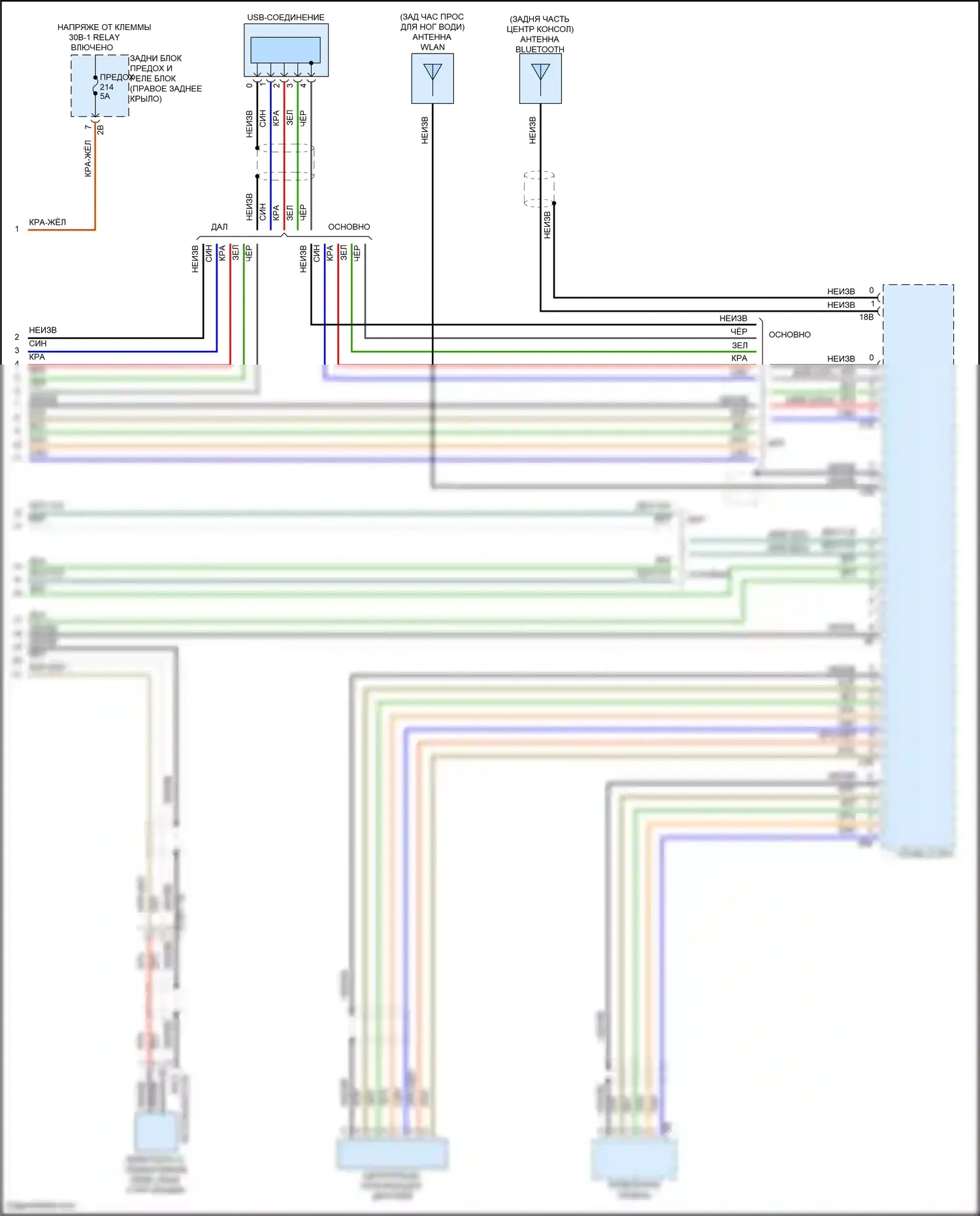 X4 BMW G02 рестайлинг (2021-2024): Hifi электросхема магнитолы, с активным звуковым оформлением (6 из 6) 