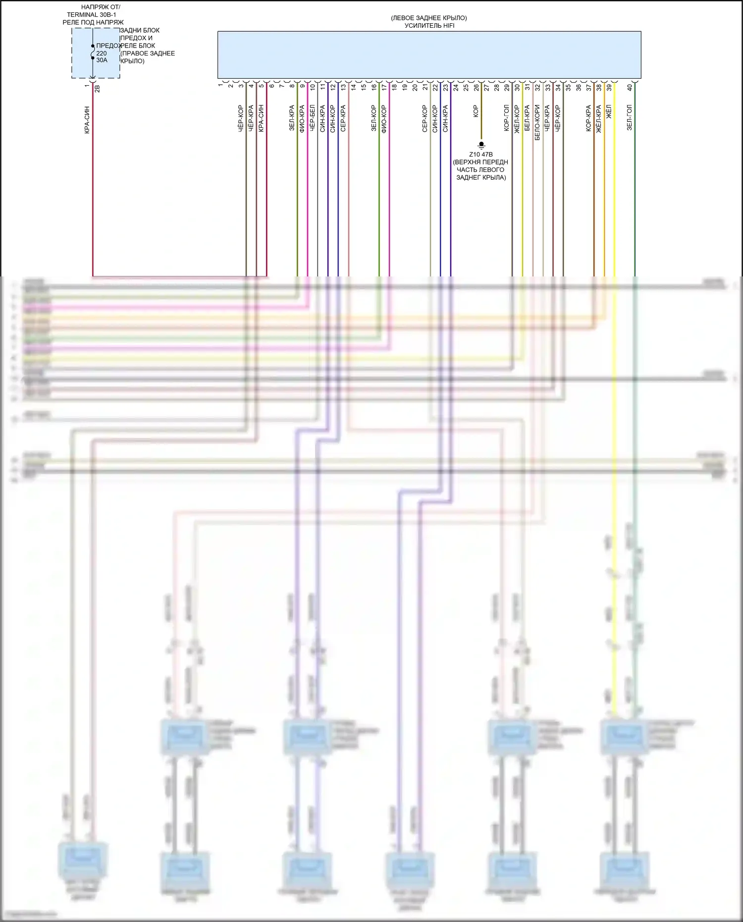 X4 BMW G02 рестайлинг (2021-2024): Электросхема навигации, с магнитолой hifi, без активного звукового оформления (3 из 5) 