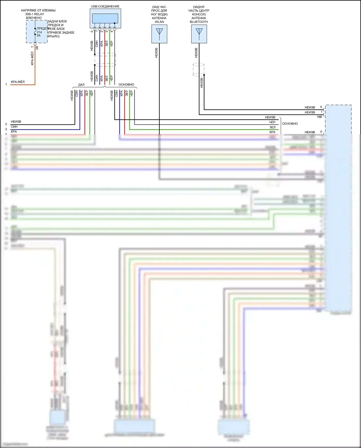 X4 BMW G02 рестайлинг (2021-2024): Электросхема навигации, с магнитолой hifi, без активного звукового оформления (5 из 5) 