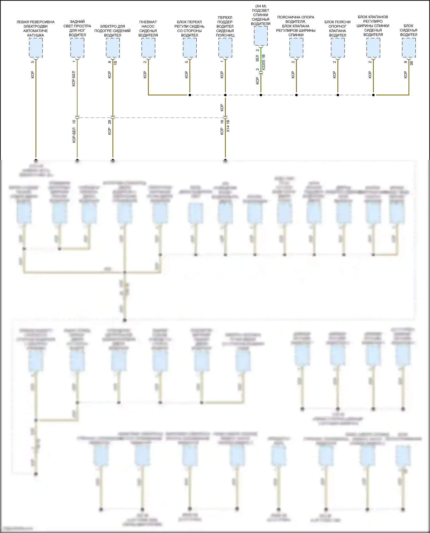 X4 BMW G02 рестайлинг (2021-2024): Электросхема разводки массы (5 из 7) 