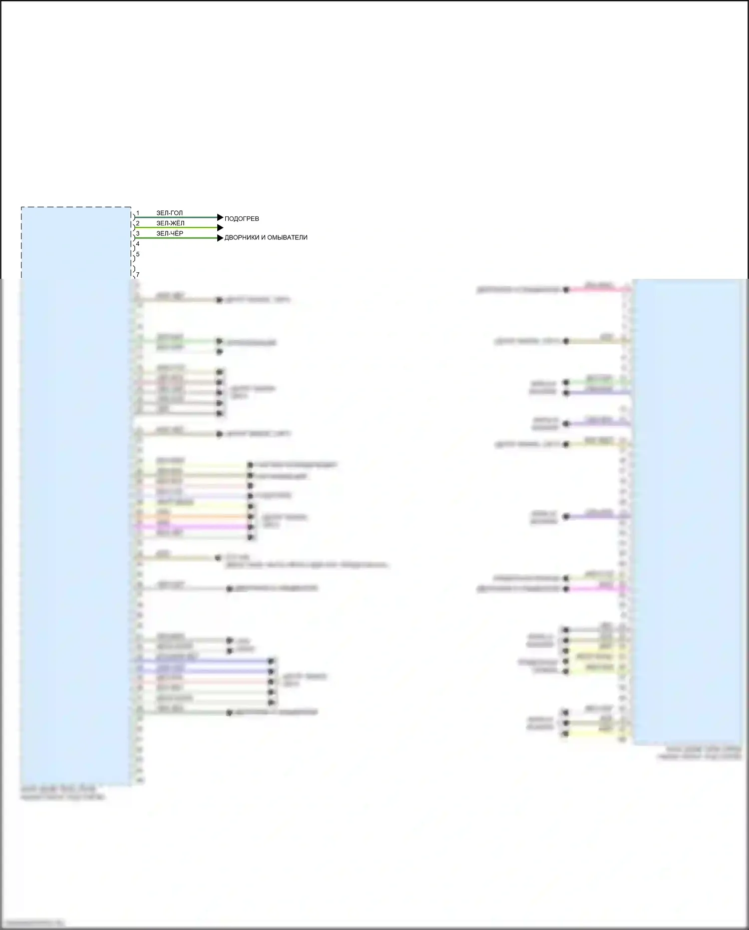 X4 BMW G02 (2018-2021): Электросхема блоков управления кузовом (2 из 4) 