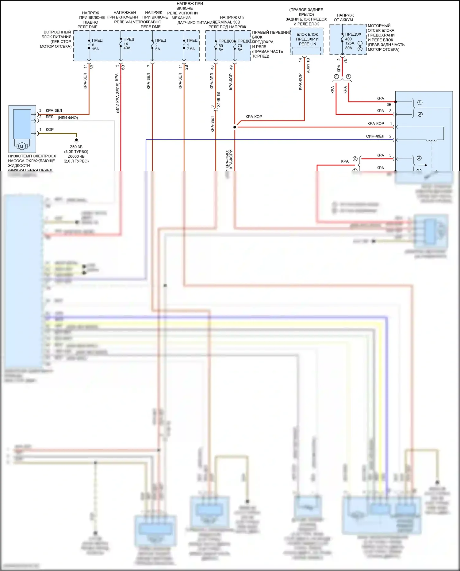 X4 BMW G02 (2018-2021): Электросхема климат контроля (5 из 5) 
