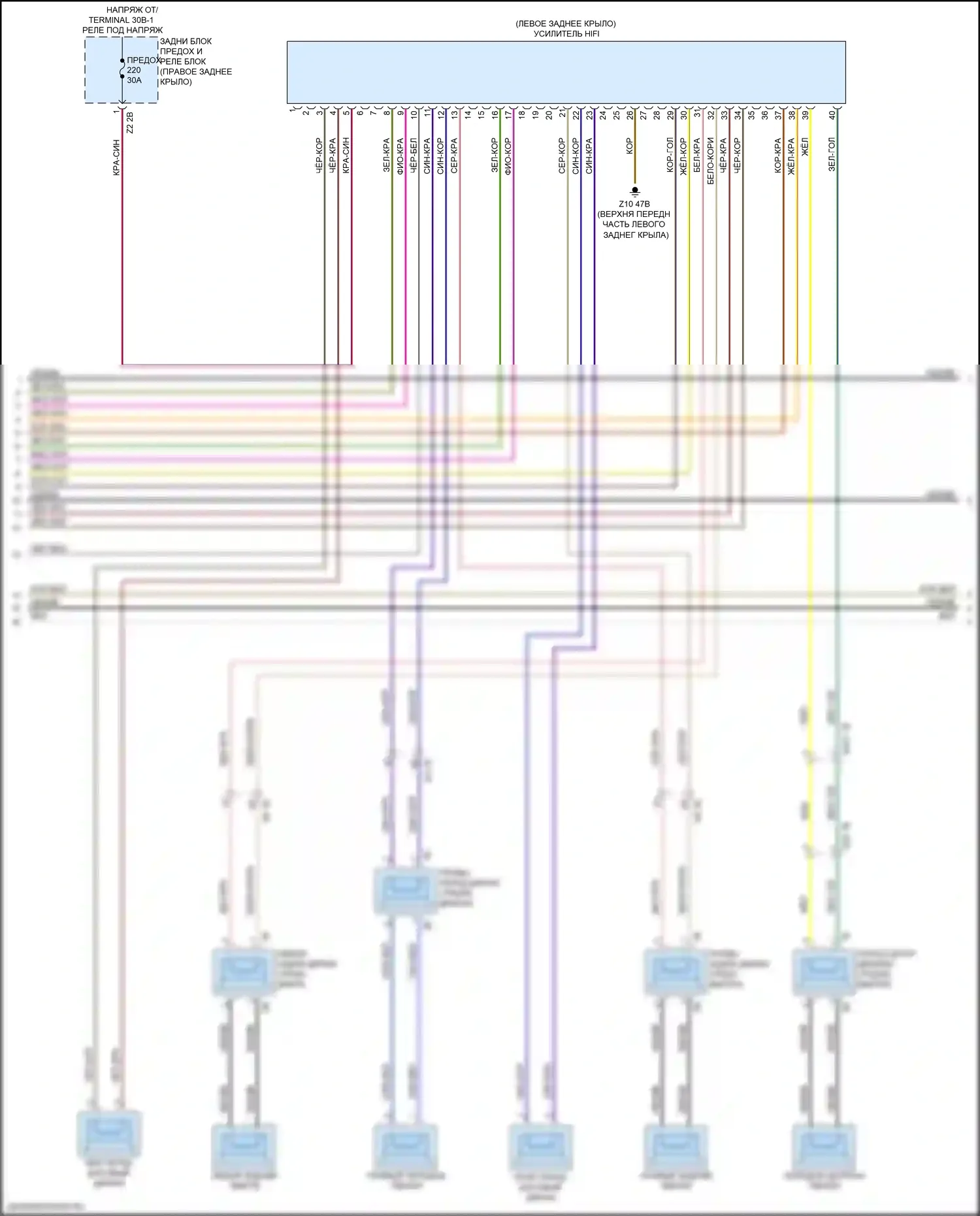 X4 BMW G02 (2018-2021): Электросхема навигации, с магнитолой hifi, без активного звукового оформления (3 из 5) 