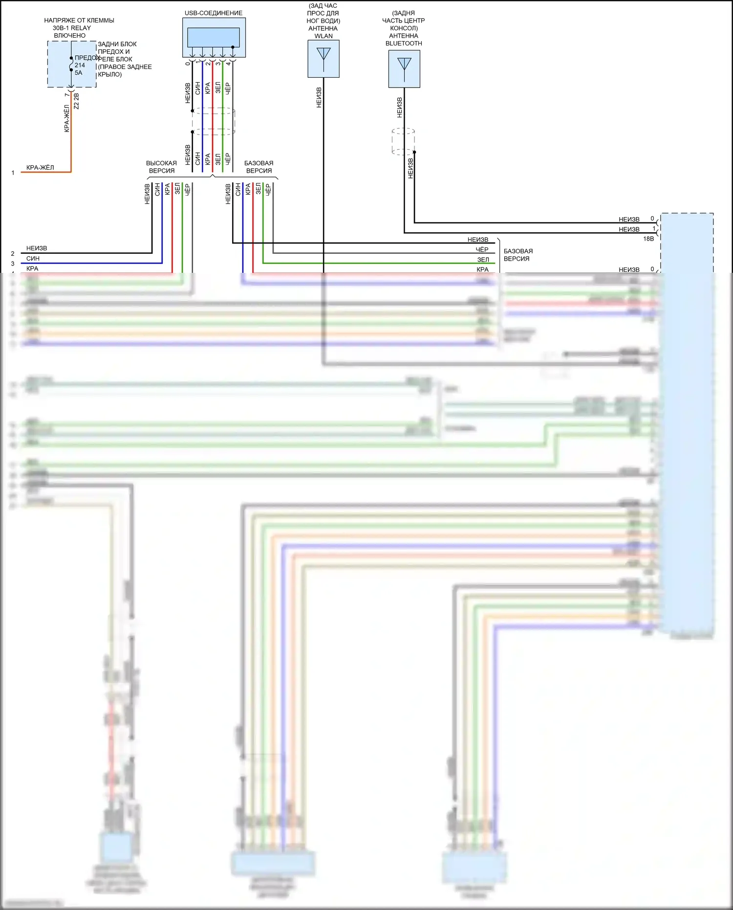 X4 BMW G02 (2018-2021): Электросхема навигации, с магнитолой hifi, без активного звукового оформления (5 из 5) 