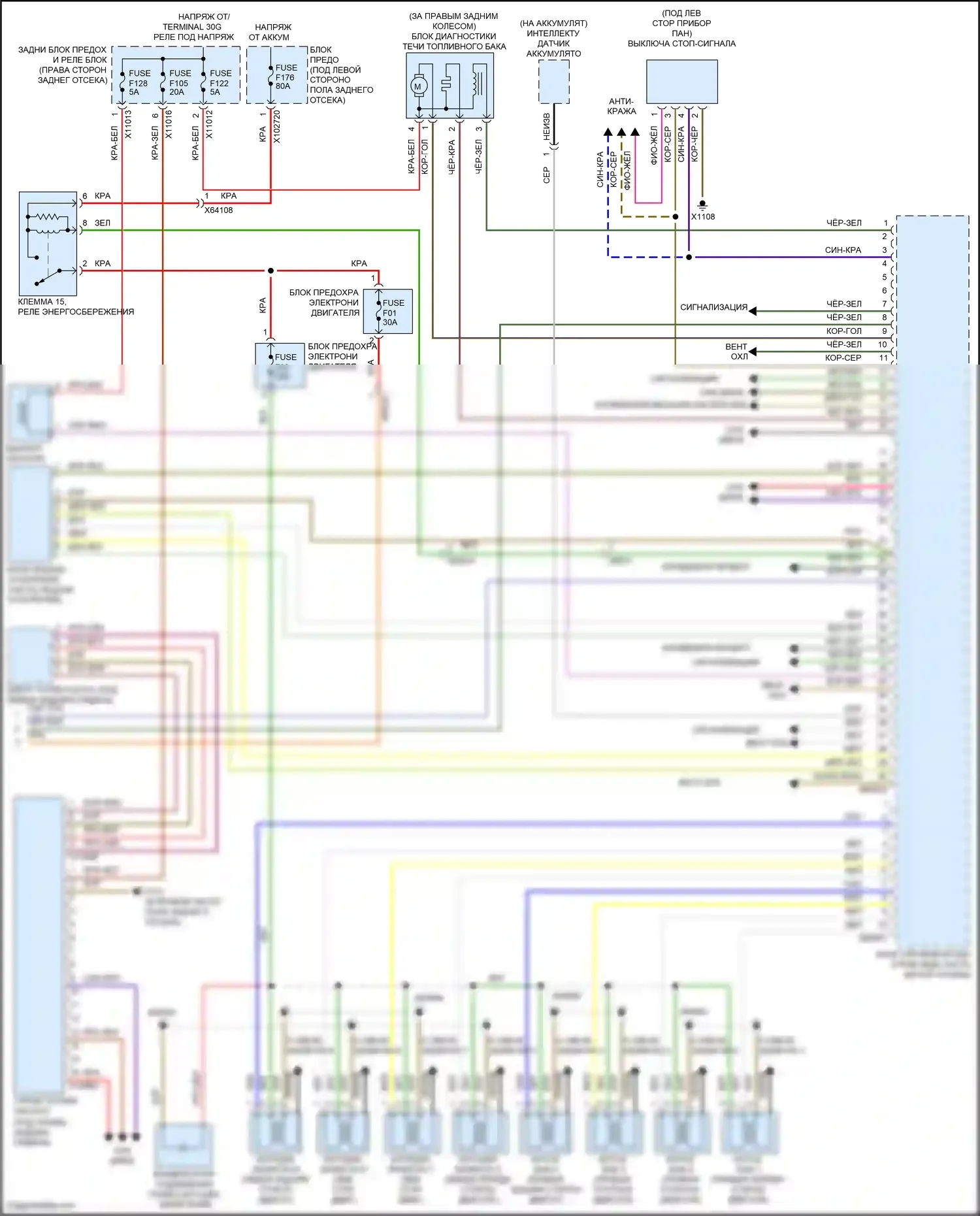 X5 M BMW E70 рестайлинг (2010-2013): Электросхема двигателя 4,4л твин турбо (5 из 5) 