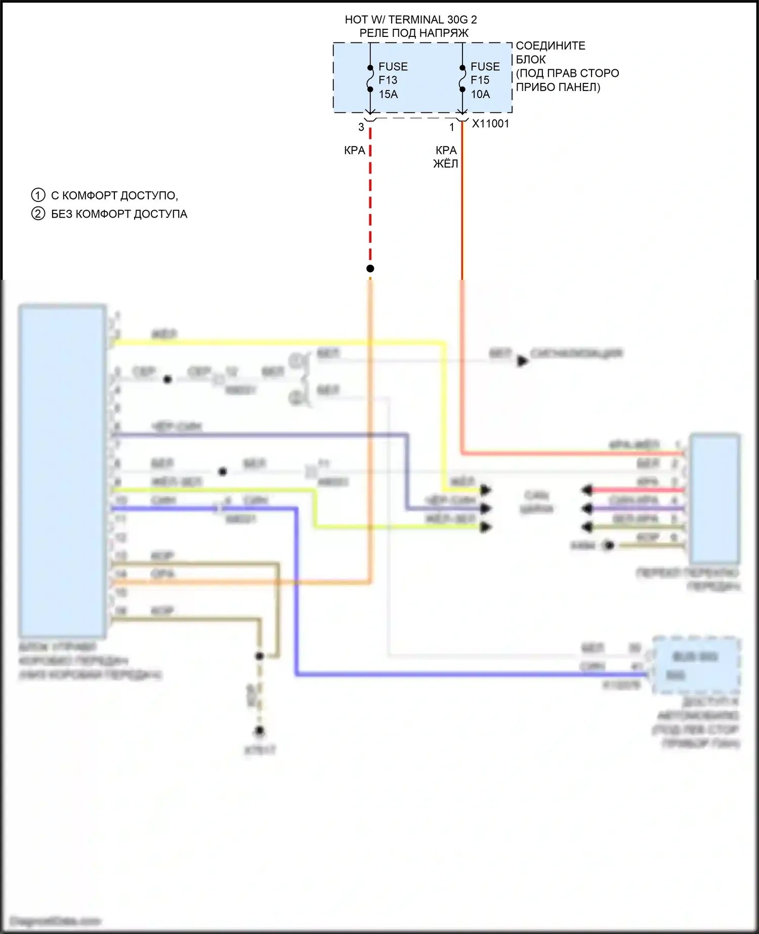X5 M BMW E70 рестайлинг (2010-2013): Электросхема автоматической коробки передач 