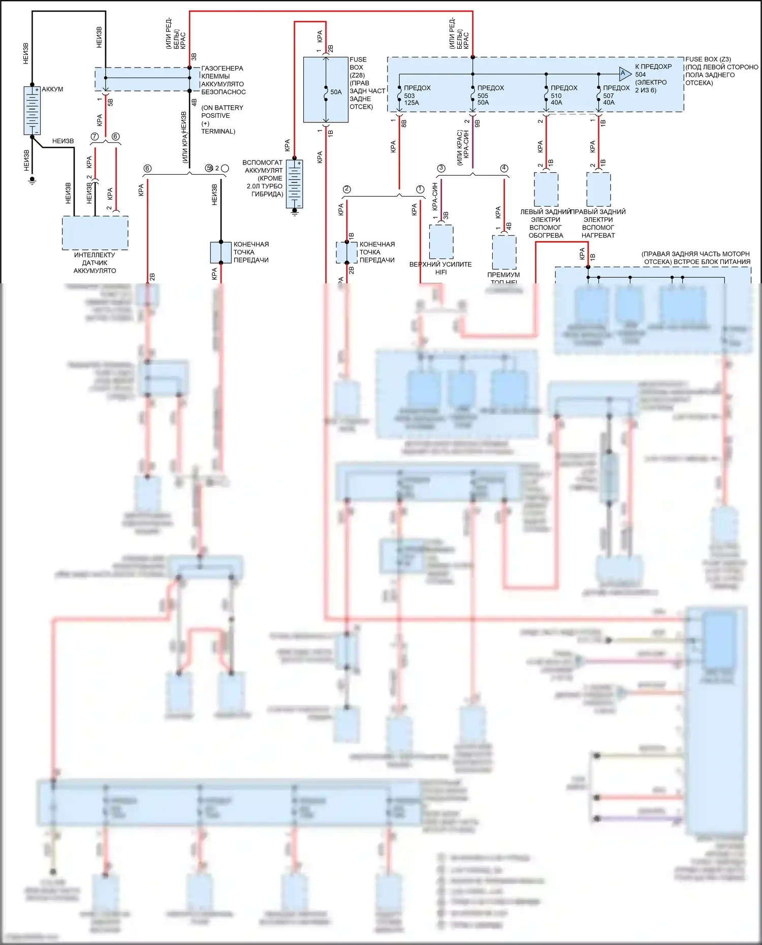 X5 M BMW F85 (2014-2018): Электросхема блока предохранителей реле (1 из 6) 