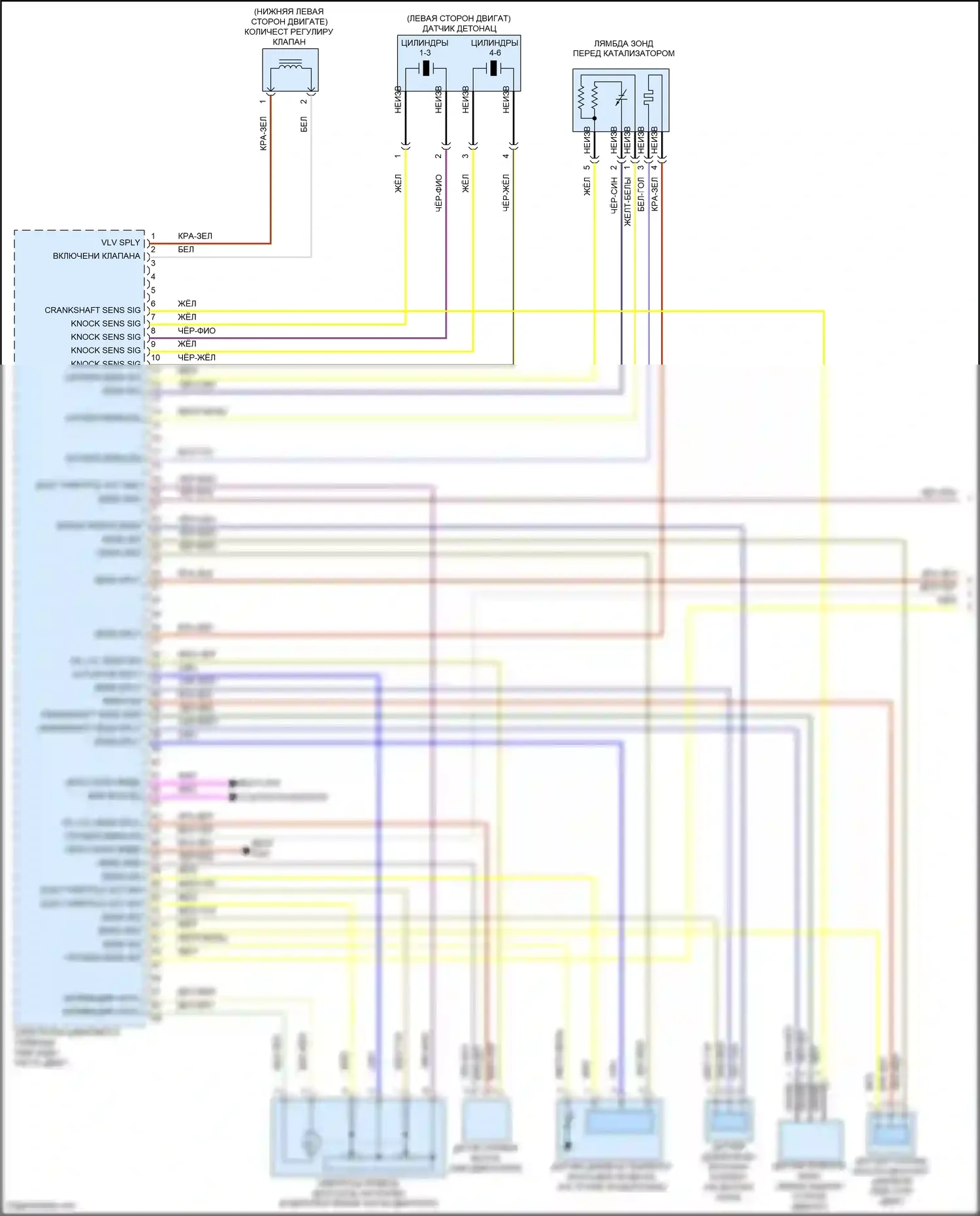 X5 M BMW F85 (2014-2018): Электросхема двигателя 3.0л турбо (1 из 5) 