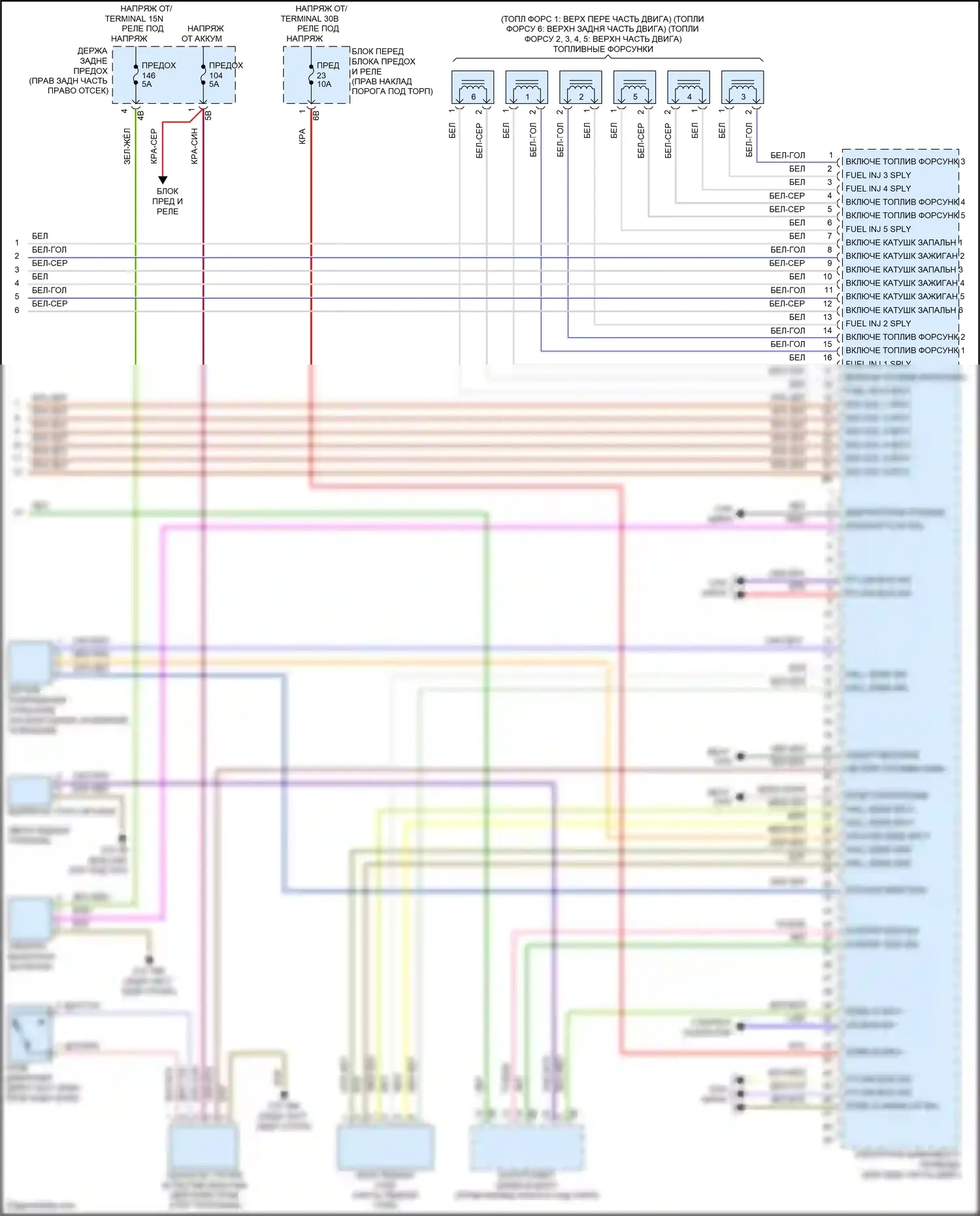 X5 M BMW F85 (2014-2018): Электросхема двигателя 3.0л турбо (5 из 5) 