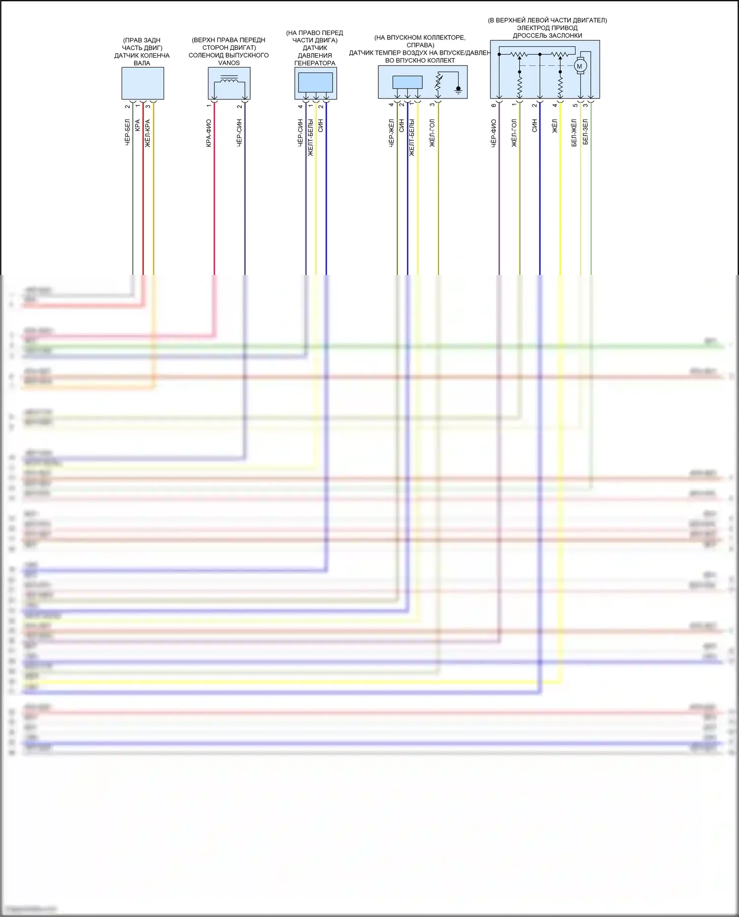 X5 M BMW F85 (2014-2018): Электросхема двигателя 4,4л турбо (5 из 11) 