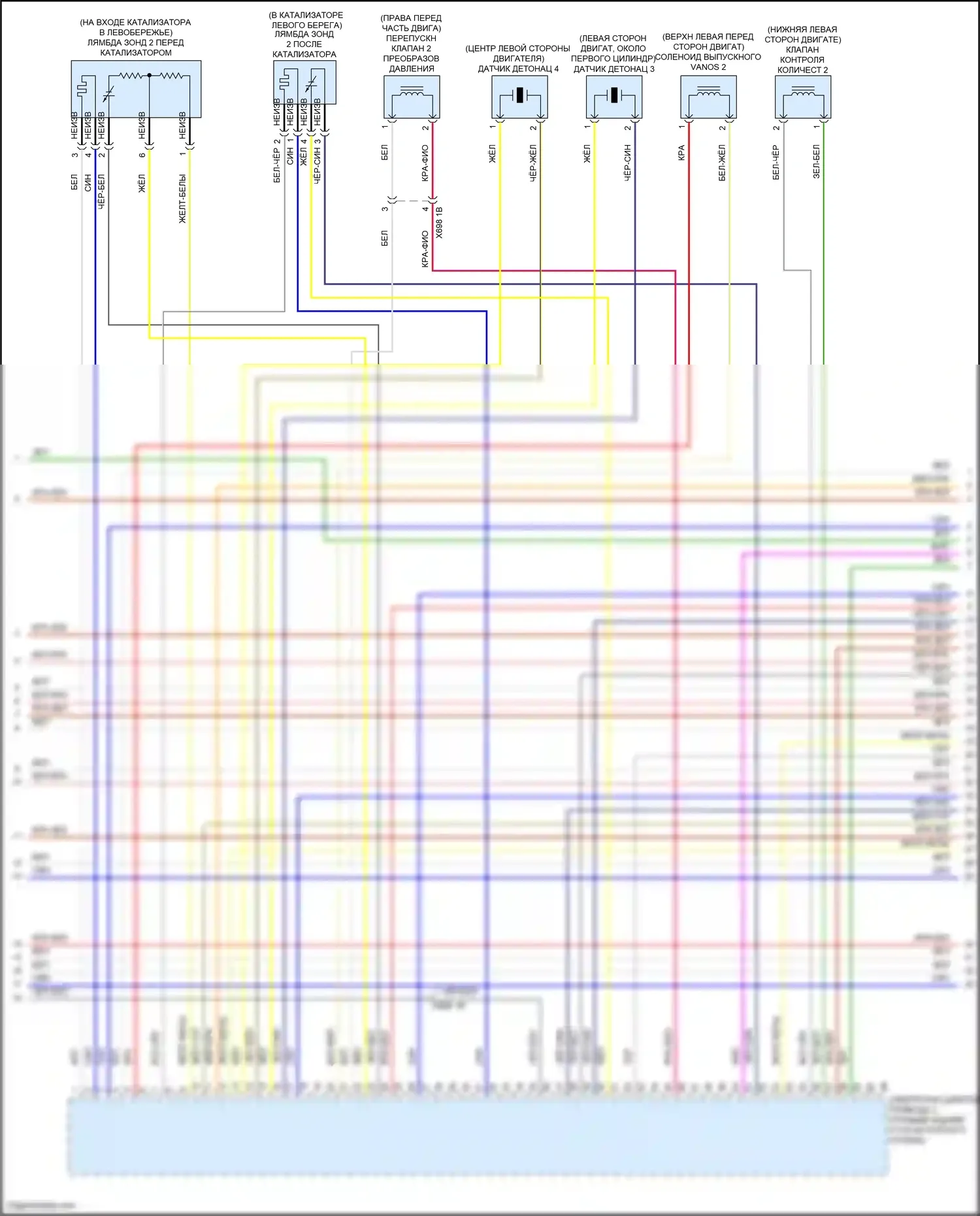X5 M BMW F85 (2014-2018): Электросхема двигателя 4,4л турбо (6 из 11) 