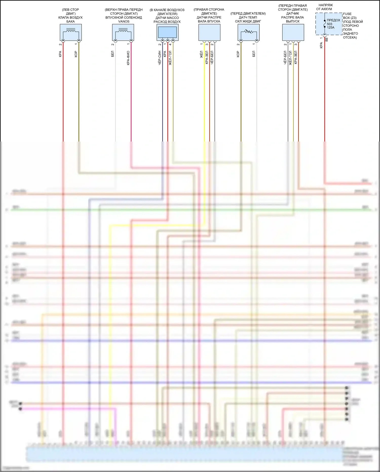 X5 M BMW F85 (2014-2018): Электросхема двигателя 4,4л турбо (8 из 11) 