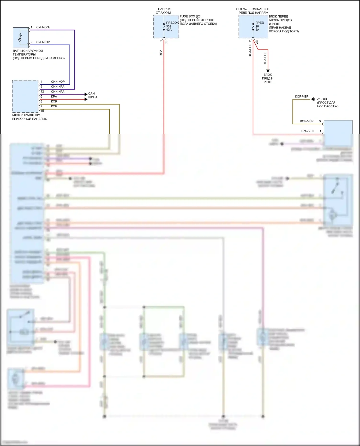 X5 M BMW F85 (2014-2018): Дворники и омыватели электросхема 
