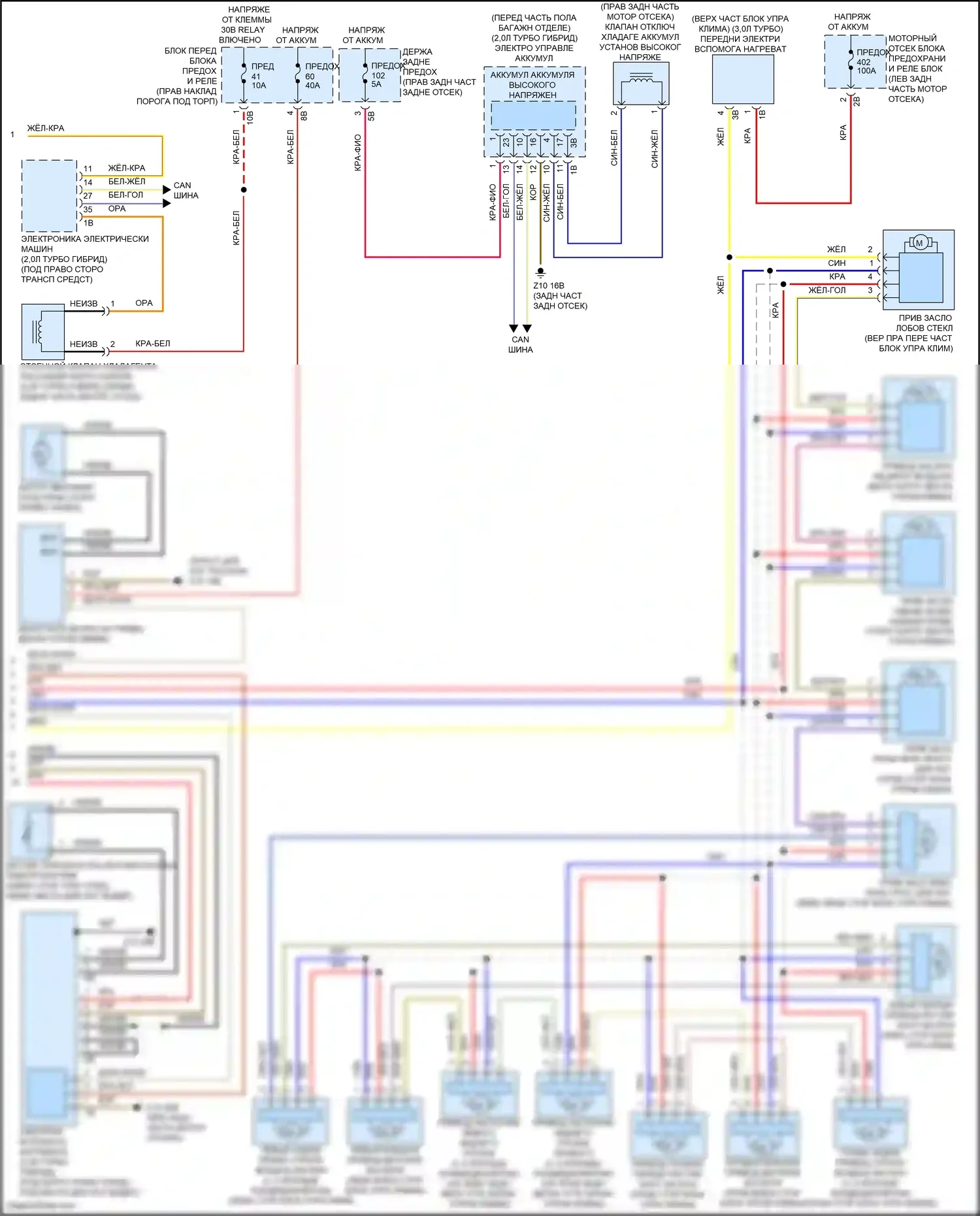X5 M BMW F85 (2014-2018): Электросхема климат контроля (4 из 4) 