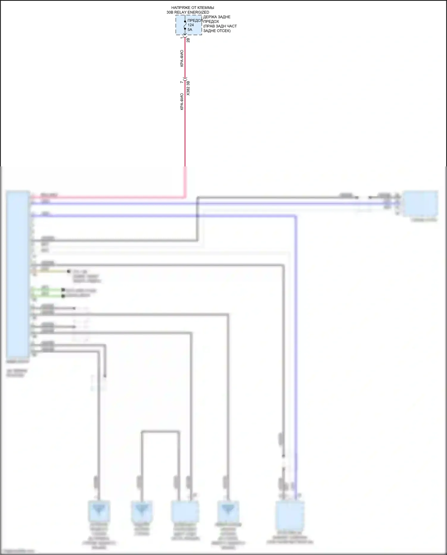 X5 M BMW F85 (2014-2018): Электросхема видеосистемы 